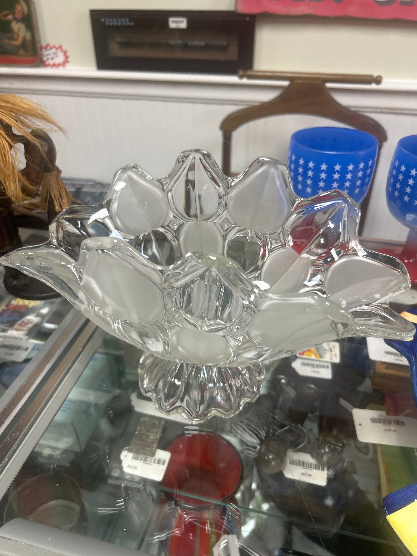 Mikasa Moravia Glass Banana Bowl