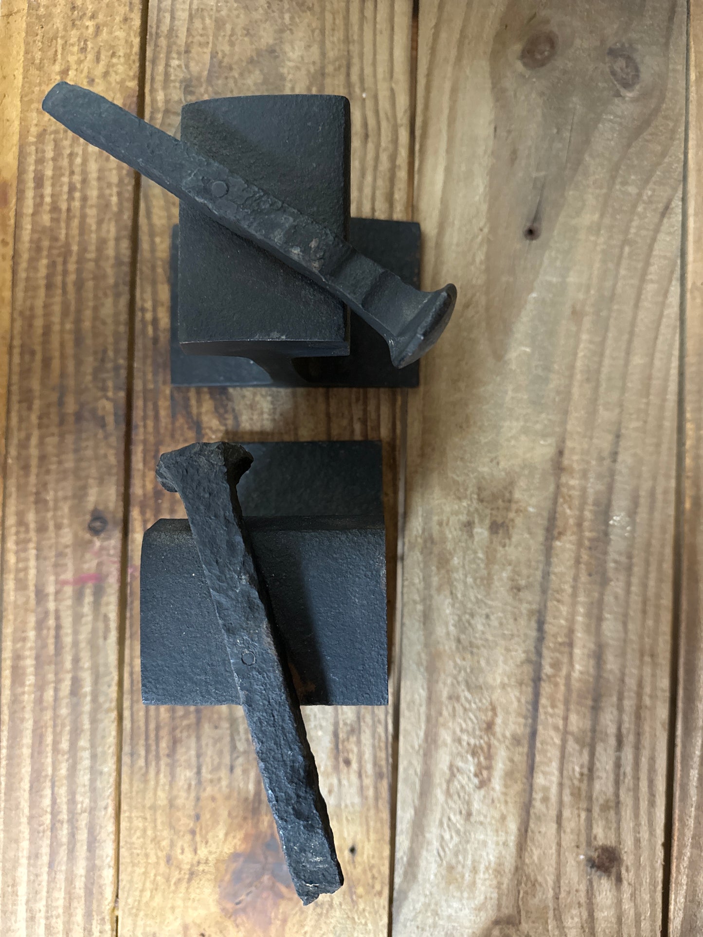 Cast Iron Book Ends Railroad Spike