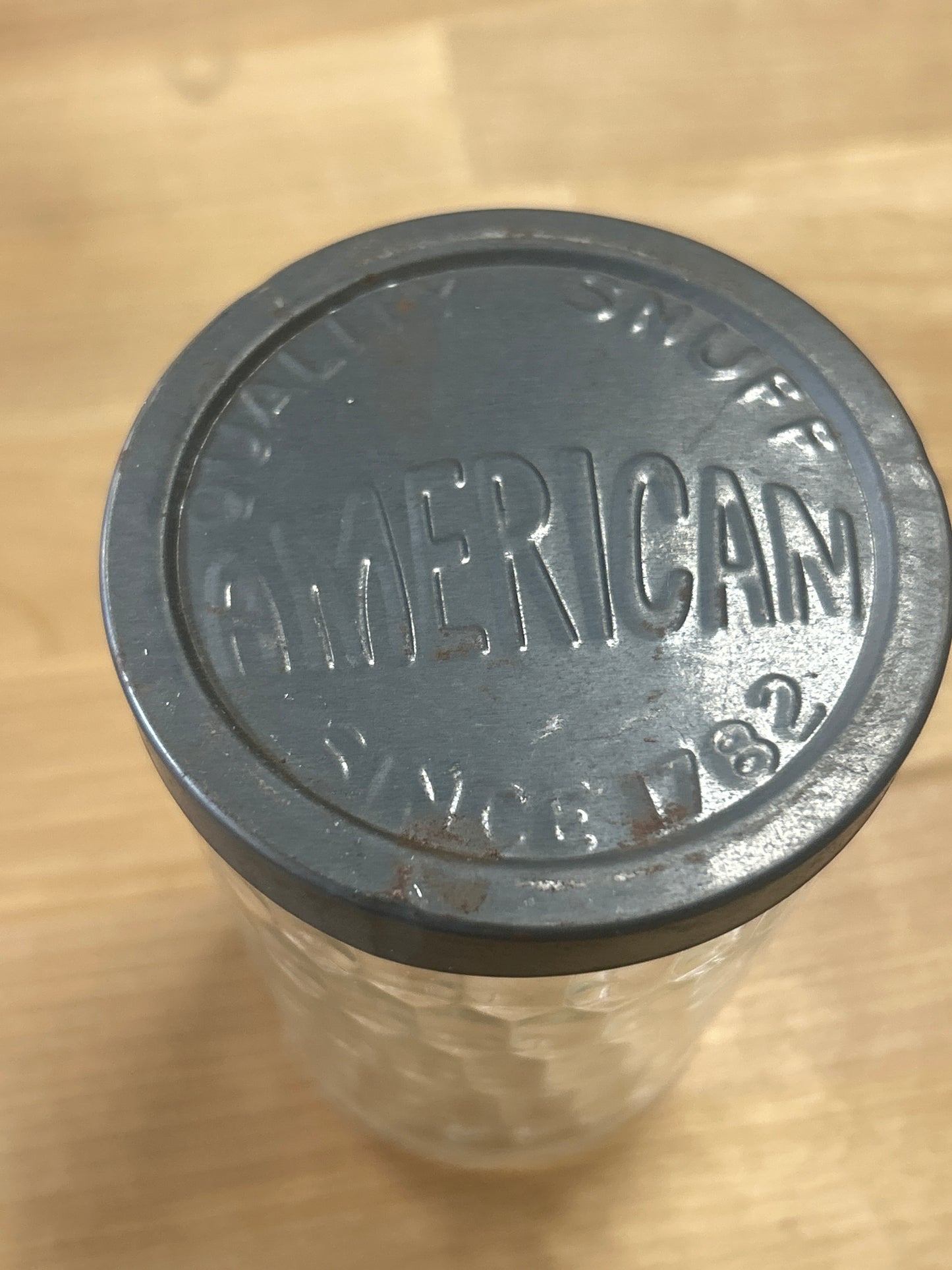 Antique American Snuff Jar (bbb)