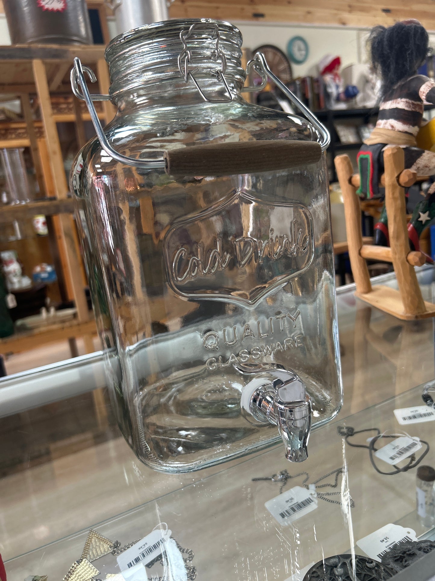 Drinking Dispenser Glass 2 Gallon