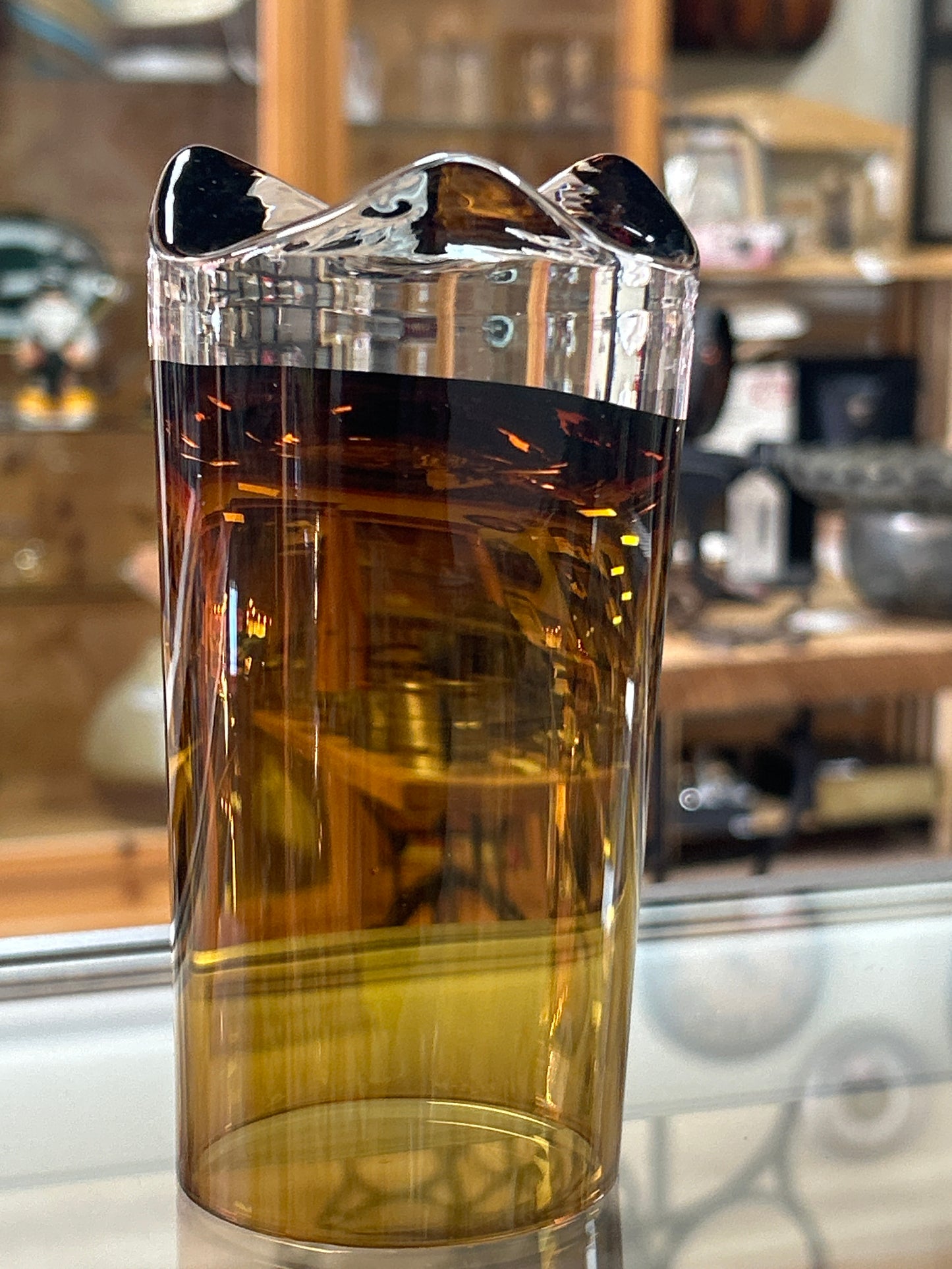 Vintage glasses (set of 6) brown