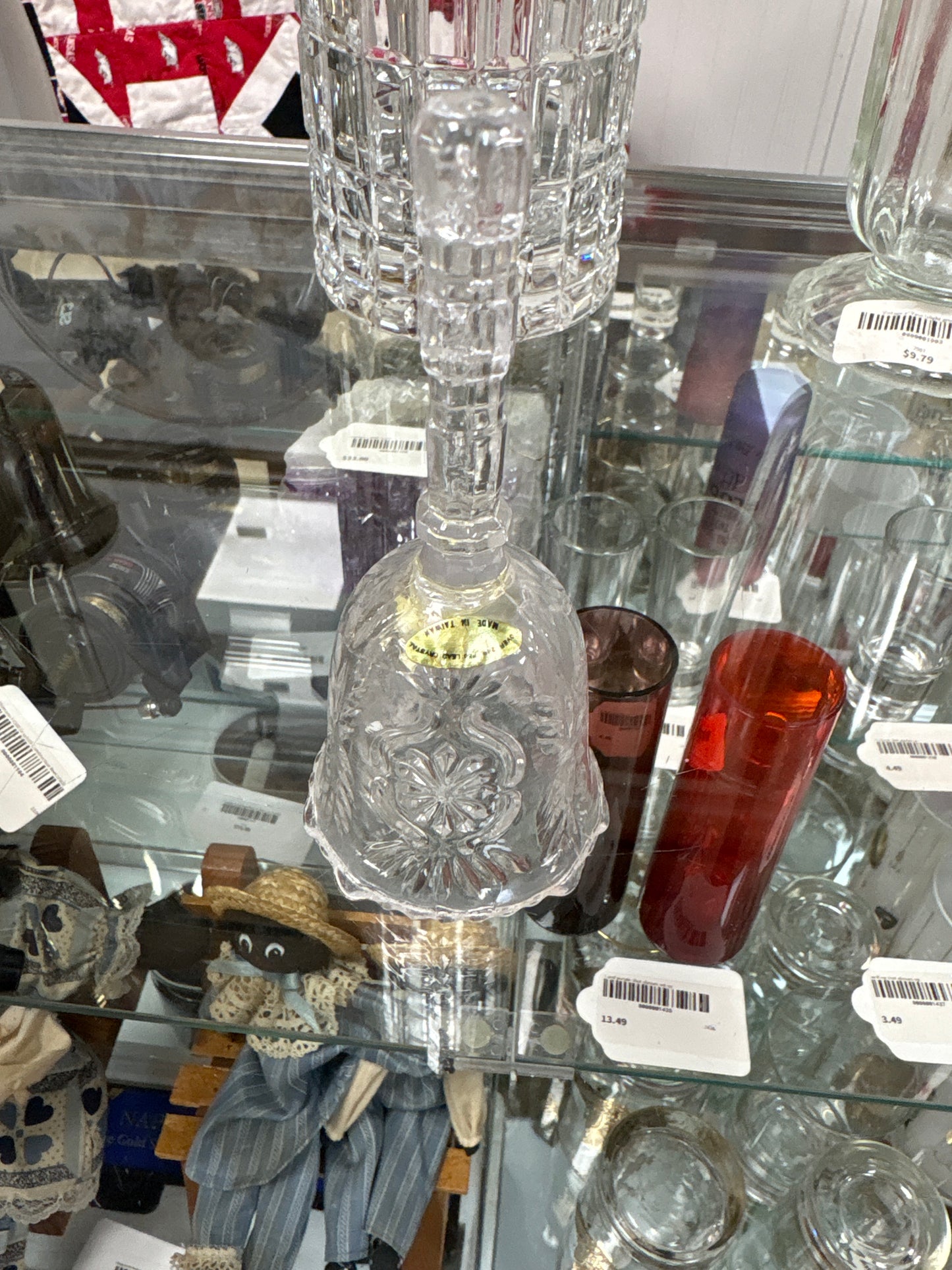 Vintage Scalloped Rim Flower Bell