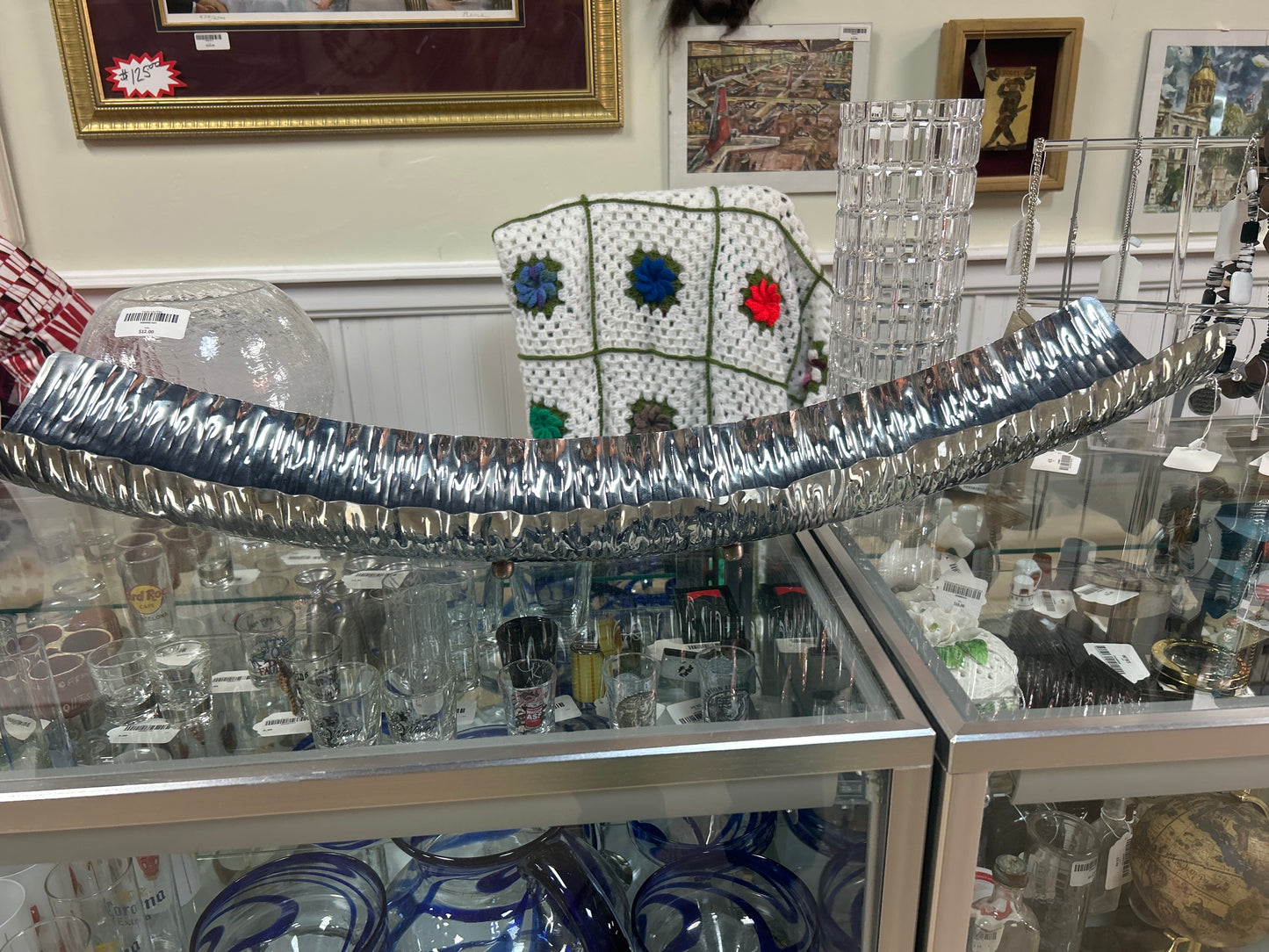 Metal Tube Bowl Decor w/ Feet