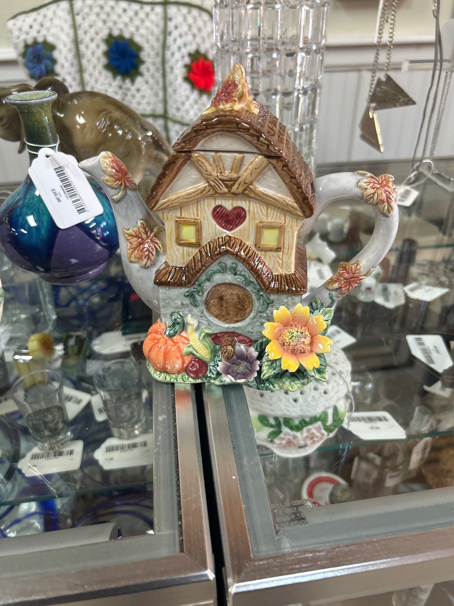 1999yh Tea Pot (Flowers and Pumpkin)