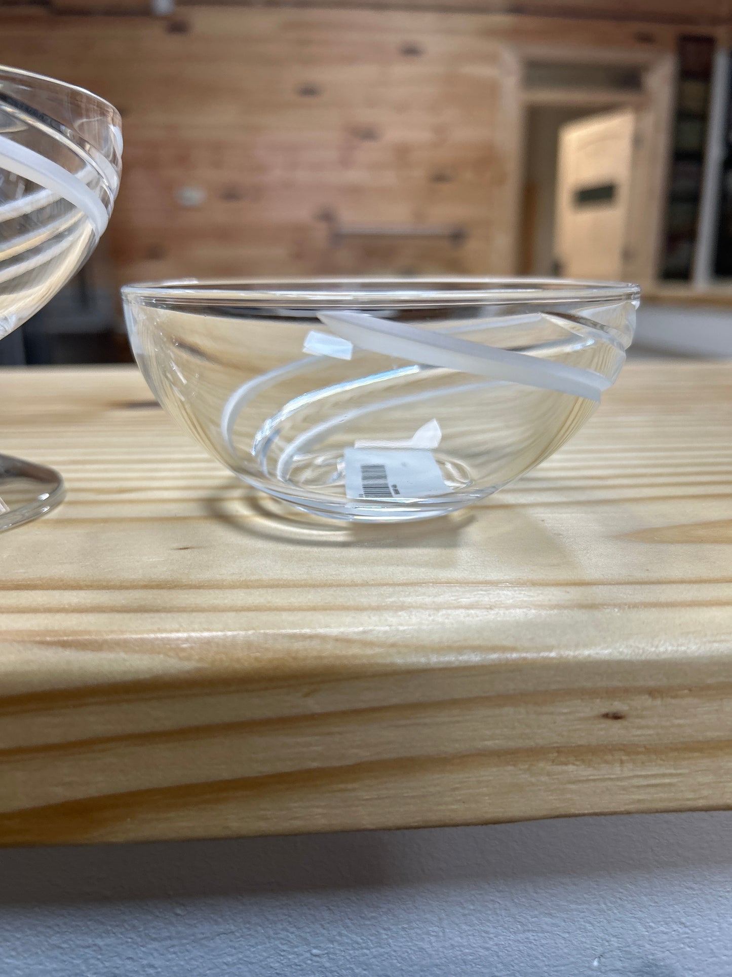 Glass bowl and dish combination