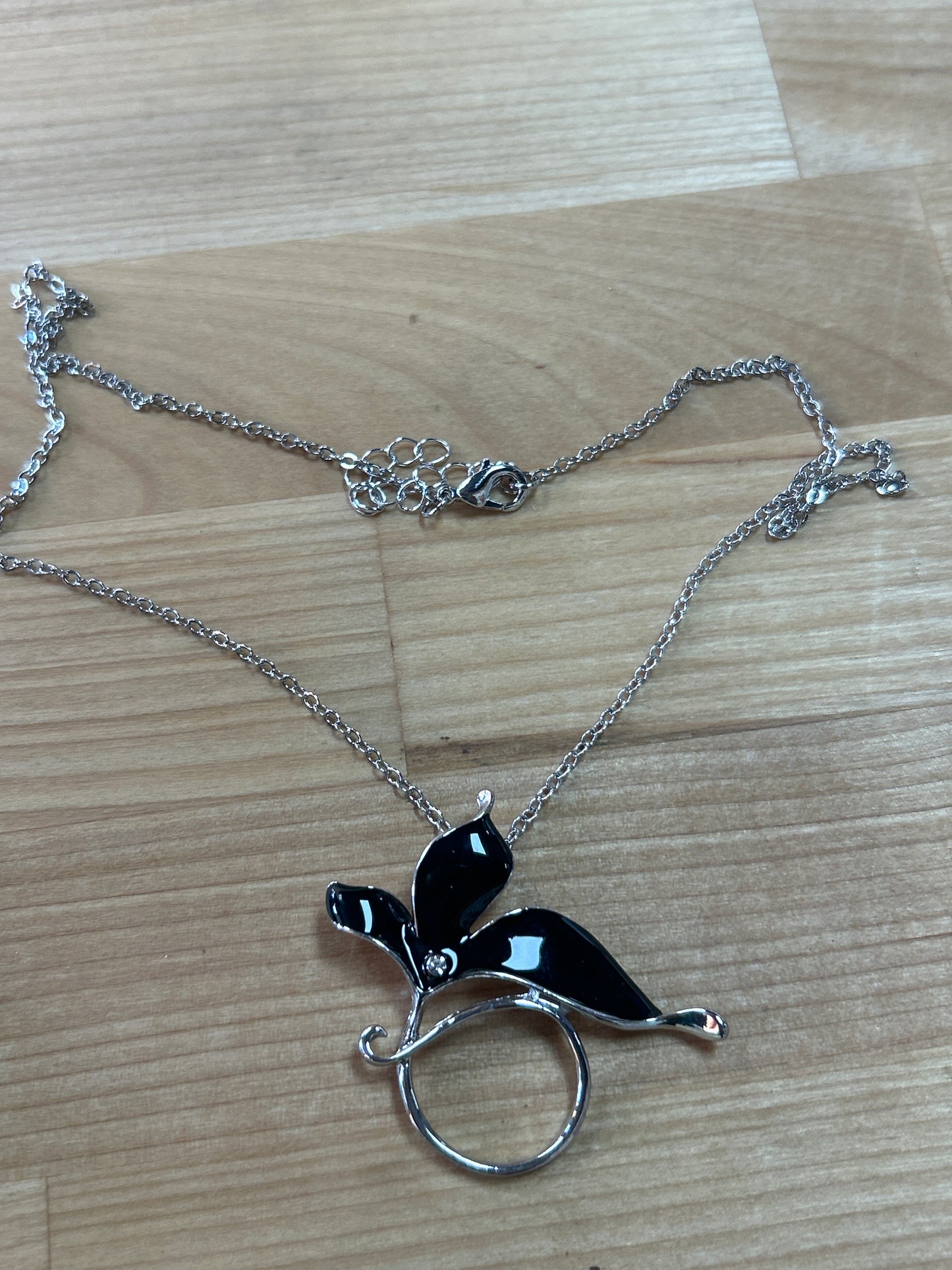Black Flower Necklace