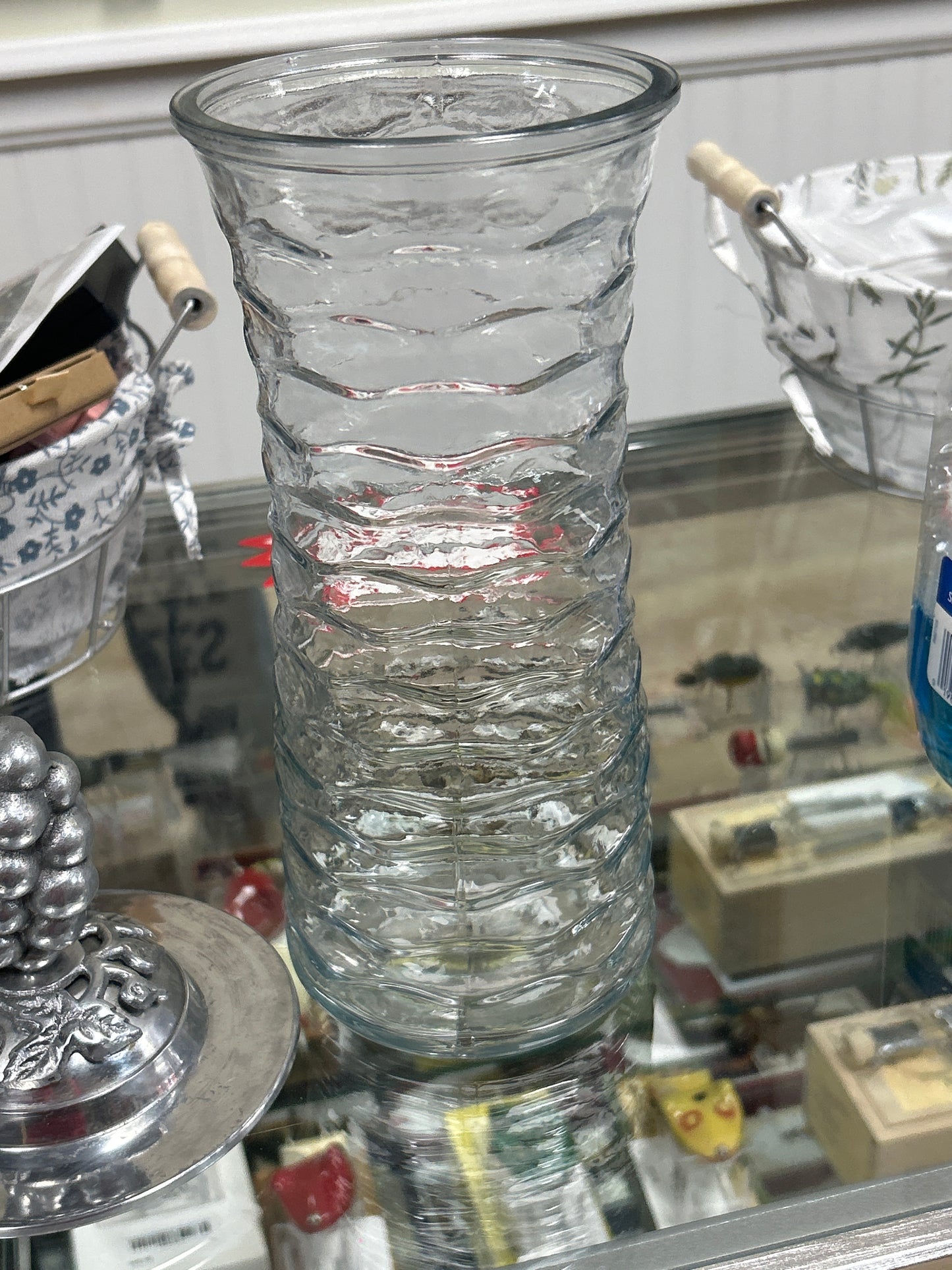 Grape Themed Vase Aluminum Top