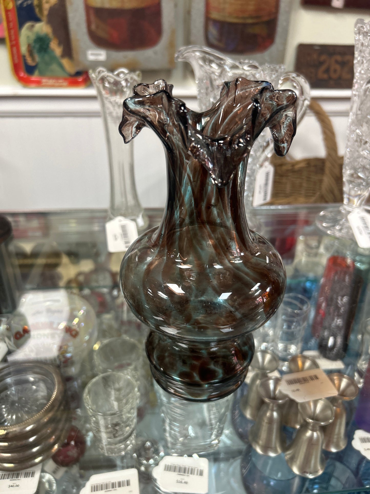 Swirl Bud Vase