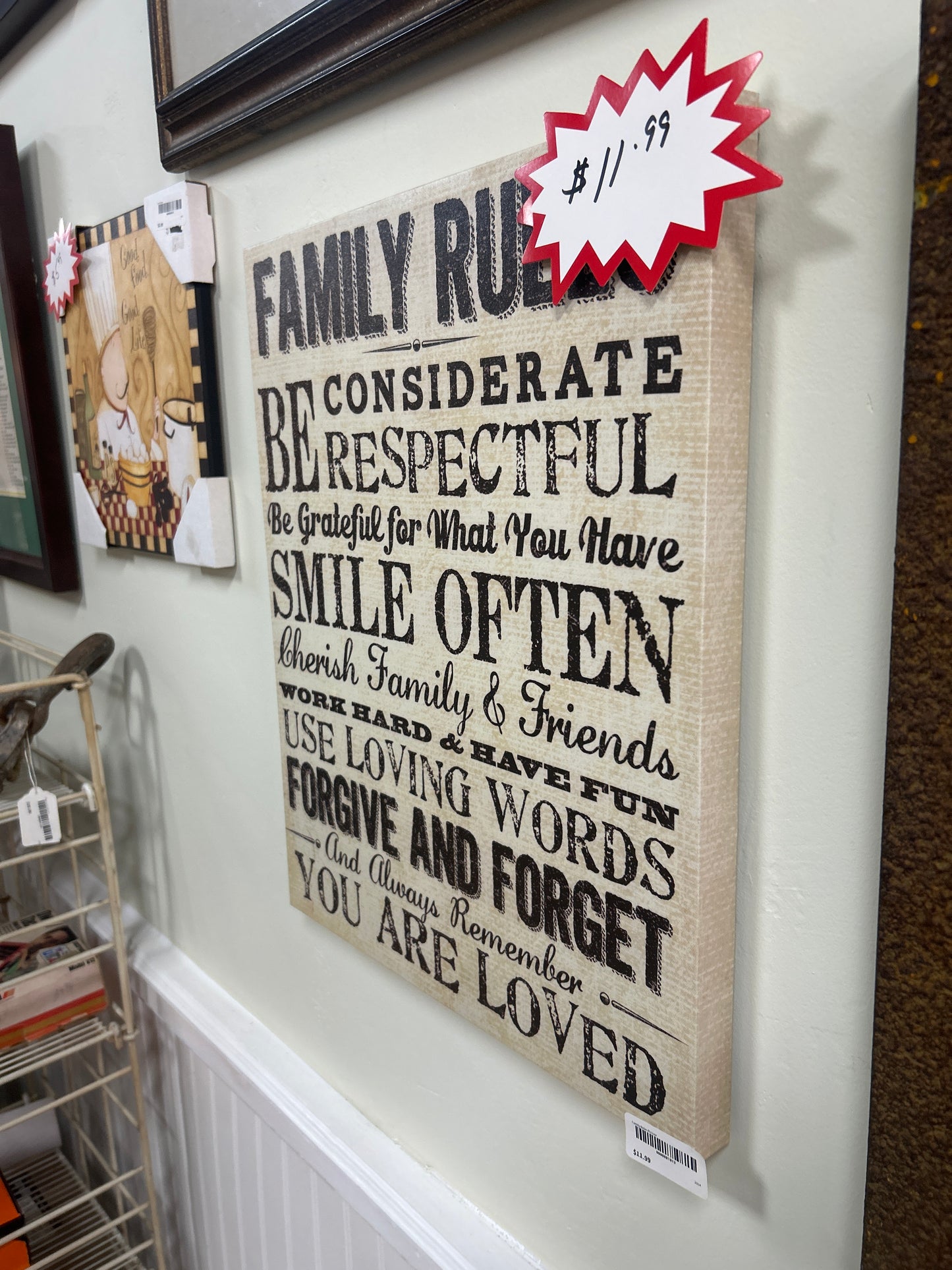 Family Rules Picture 16x20
