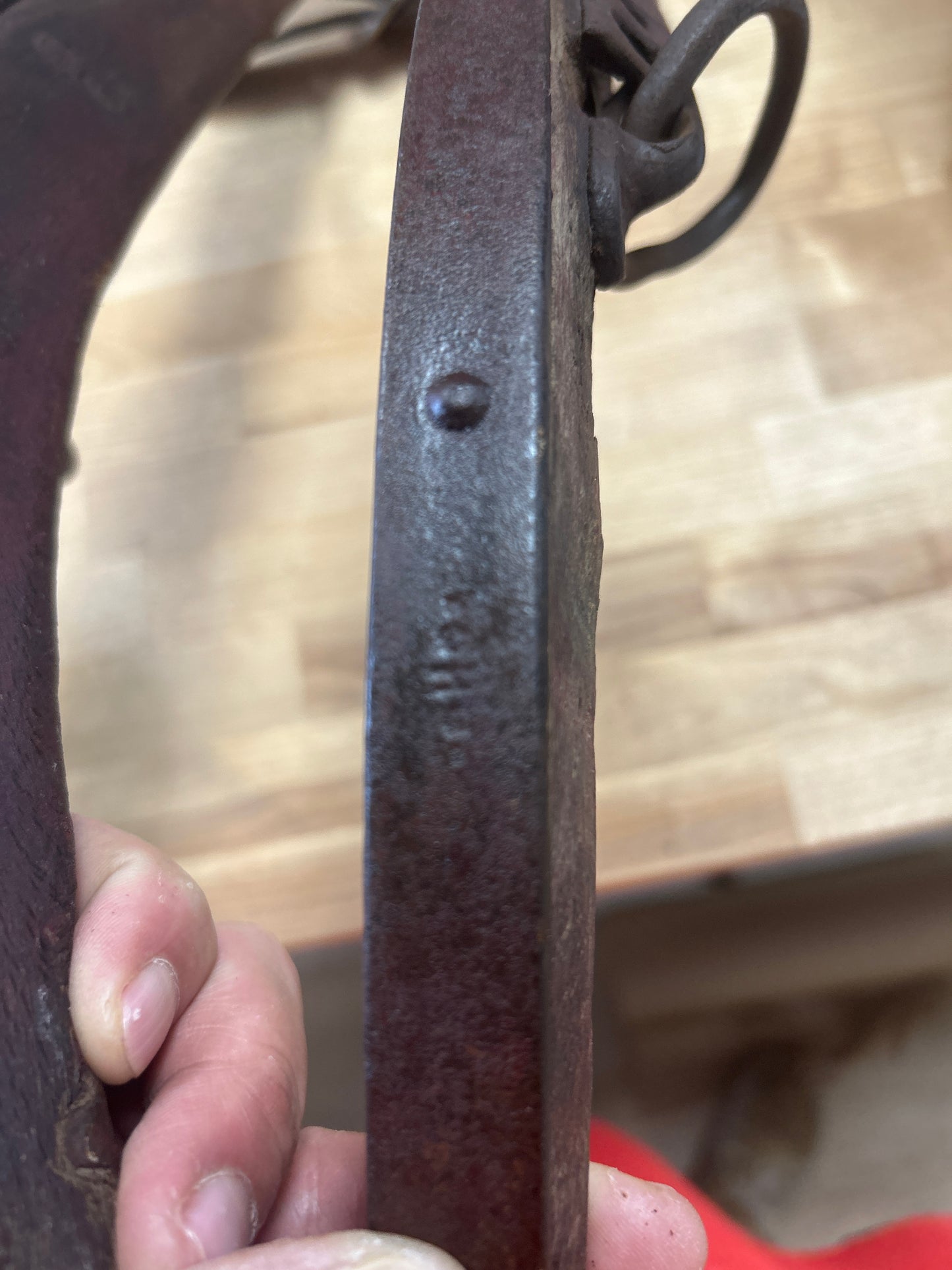 Antique horse hames Brass, Iron and Wood (unpolished brass) #1