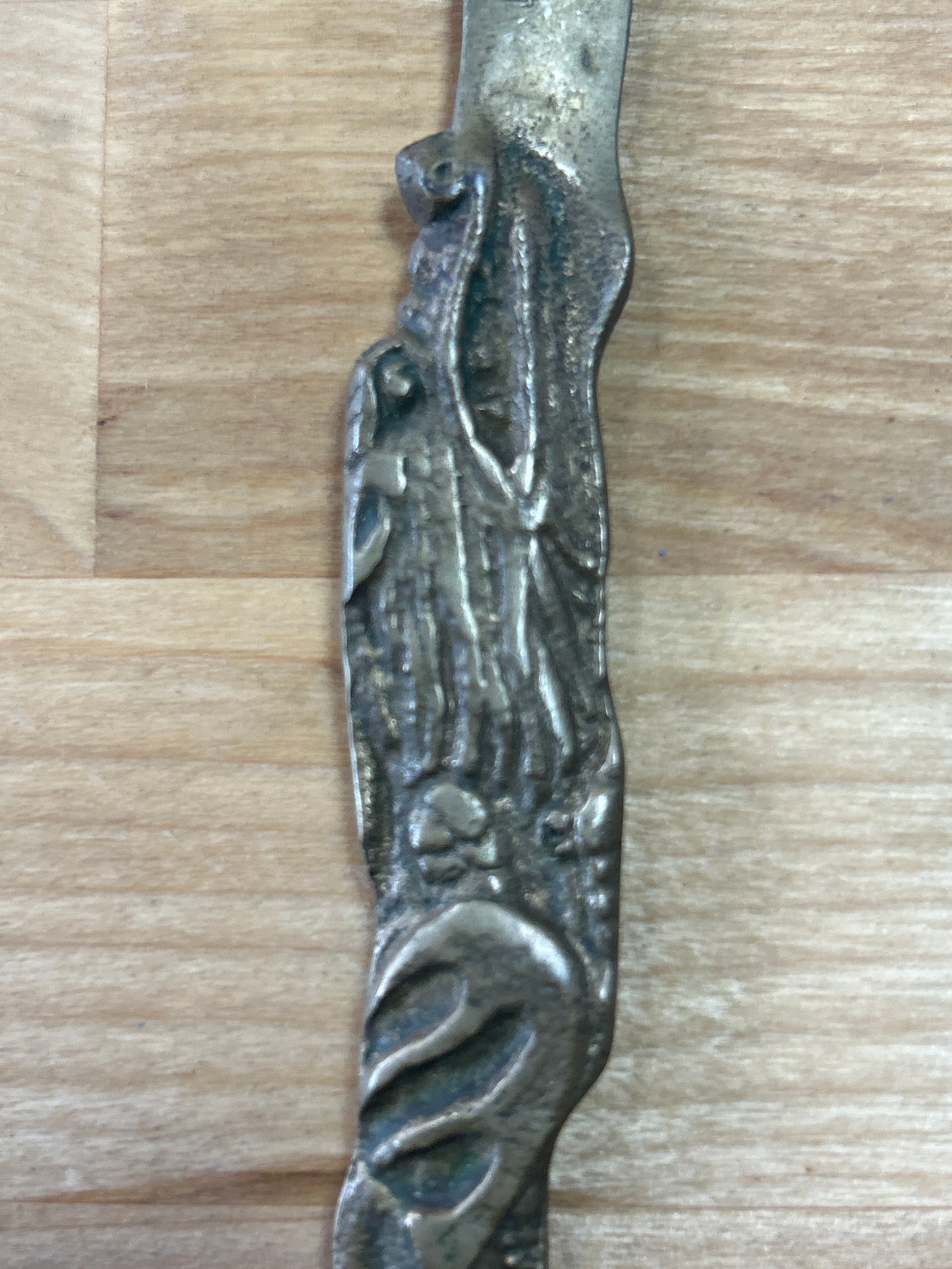Vintage Dragon Letter Opener (tip broken…still nice) Brass