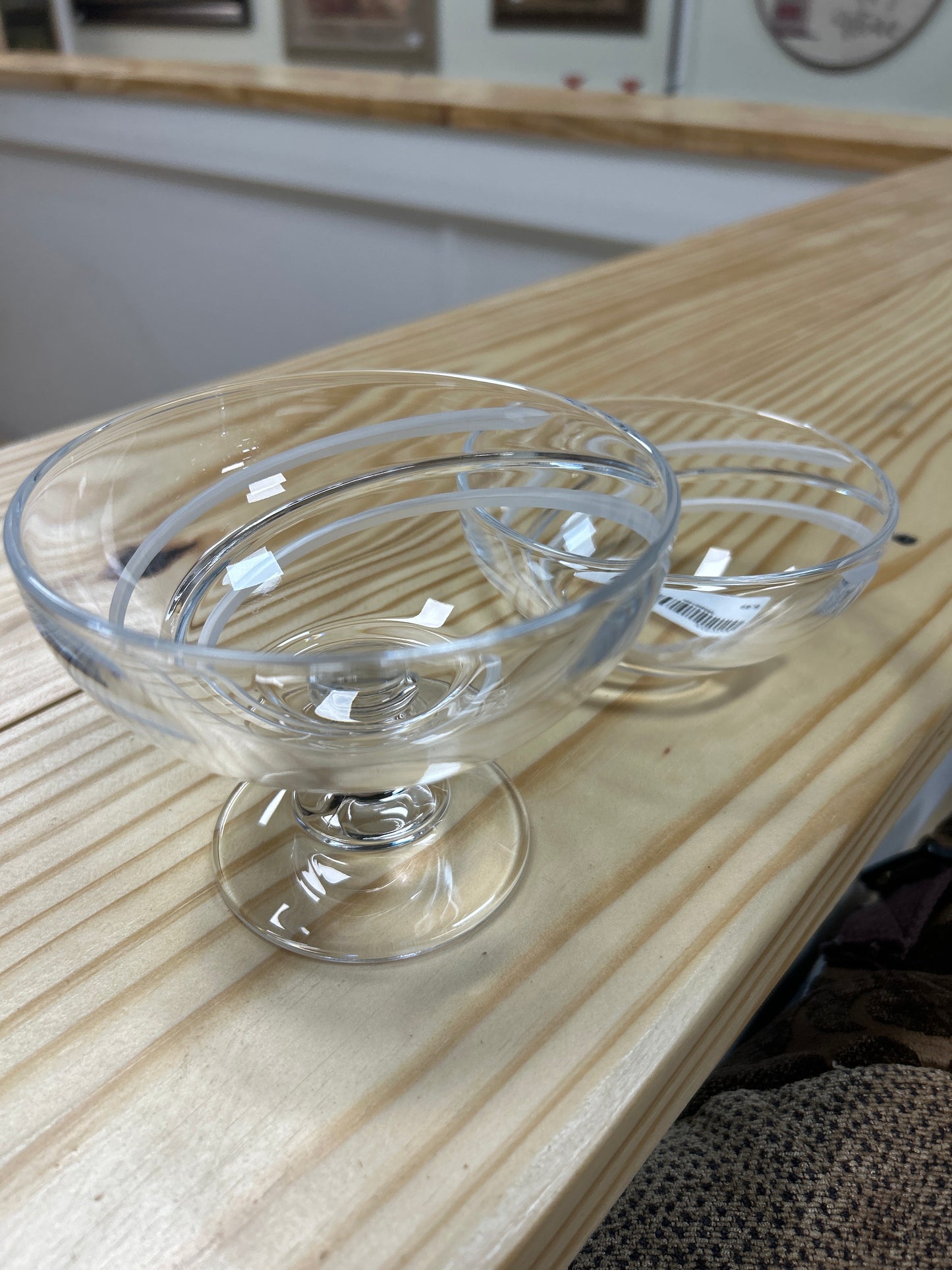 Glass bowl and dish combination