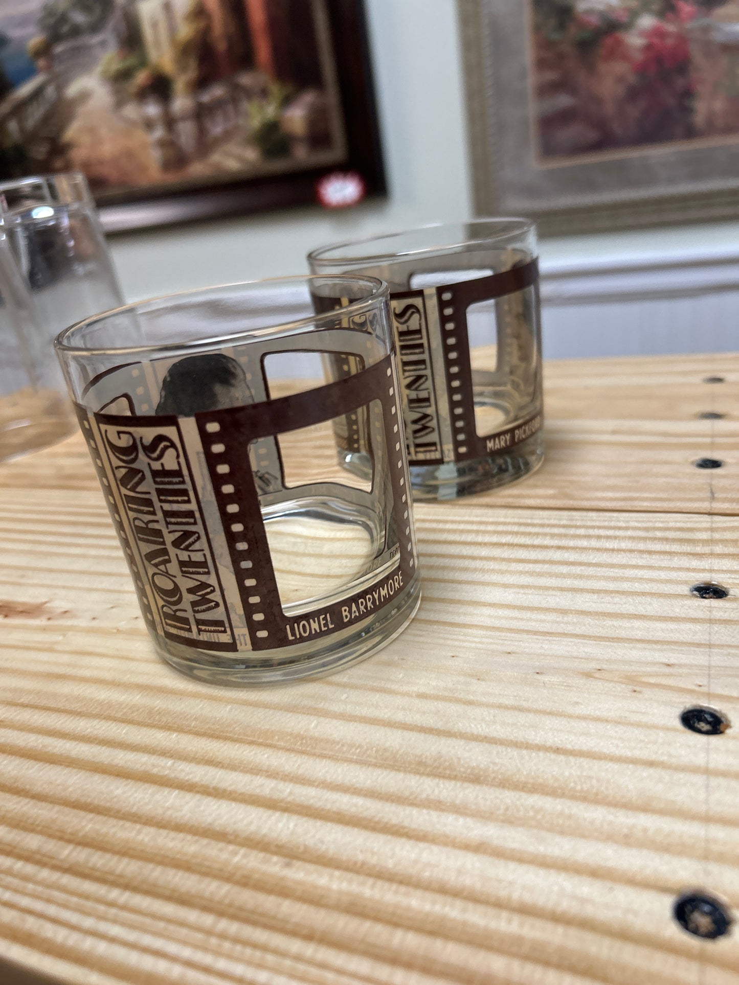 Collectible Vintage Roaring Twenties Whiskey Glass (set of 2)