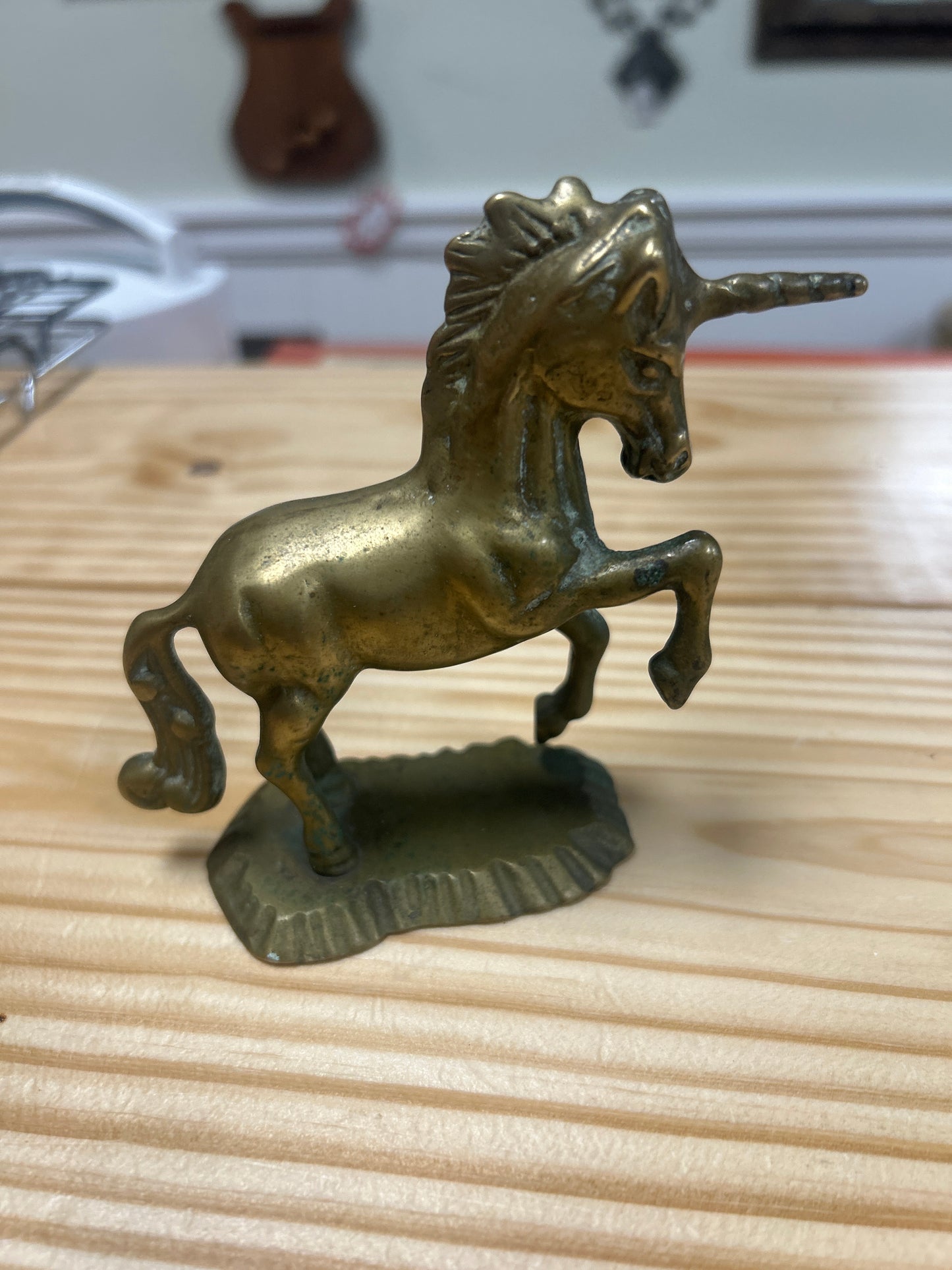 Brass Unicorn Figurine Statue