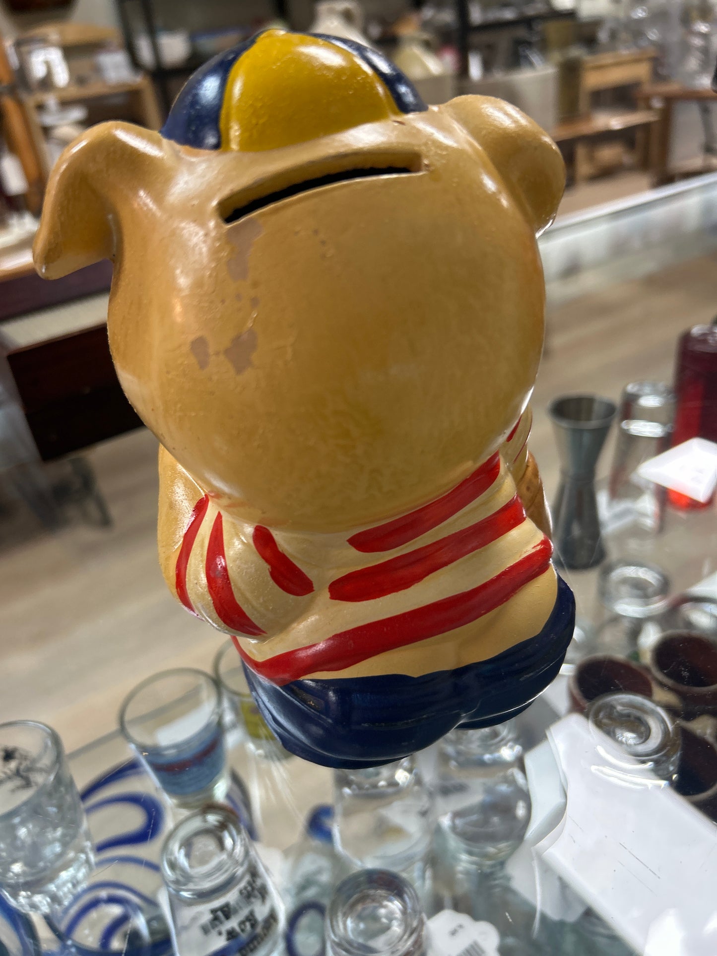 Vintage Enesco Bank (missing bottom stopper)