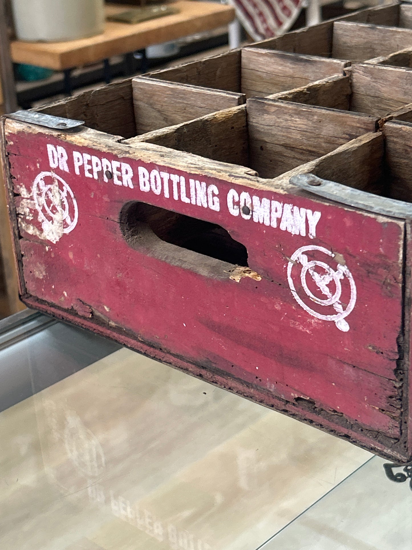 Vintage Dr Pepper crate (well used). Rare