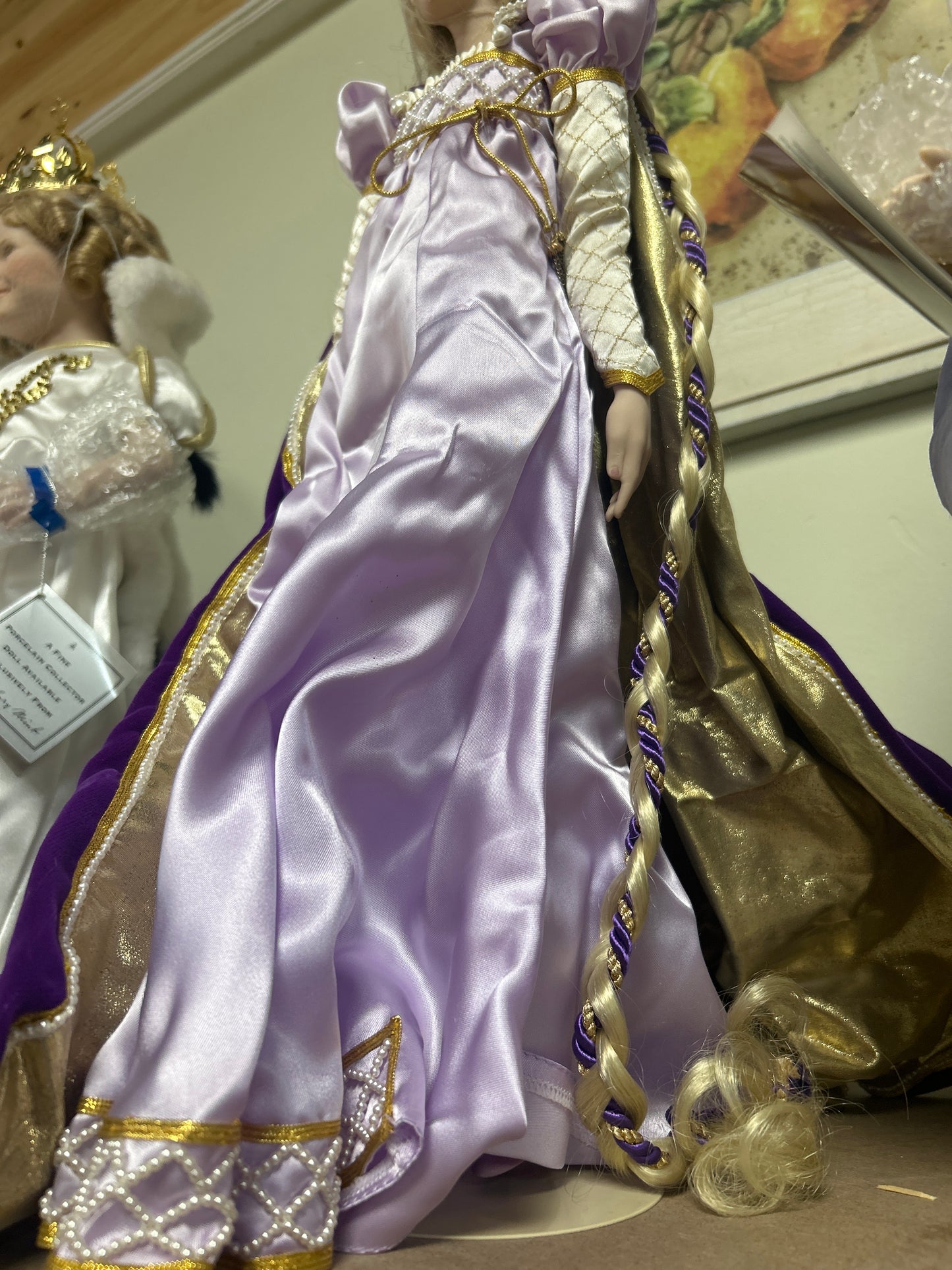 Franklin Heirloom Doll Rapunzel 1988
by Gerda Neubacher (box is rough)