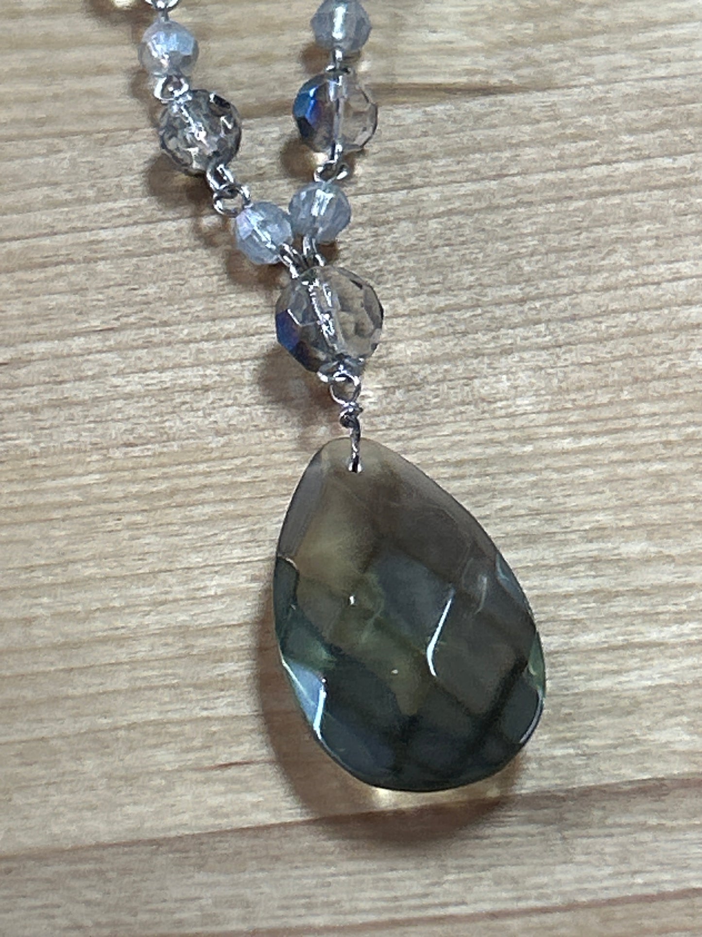 Cookie Lee Necklace Crystals And Pendant pre-owned