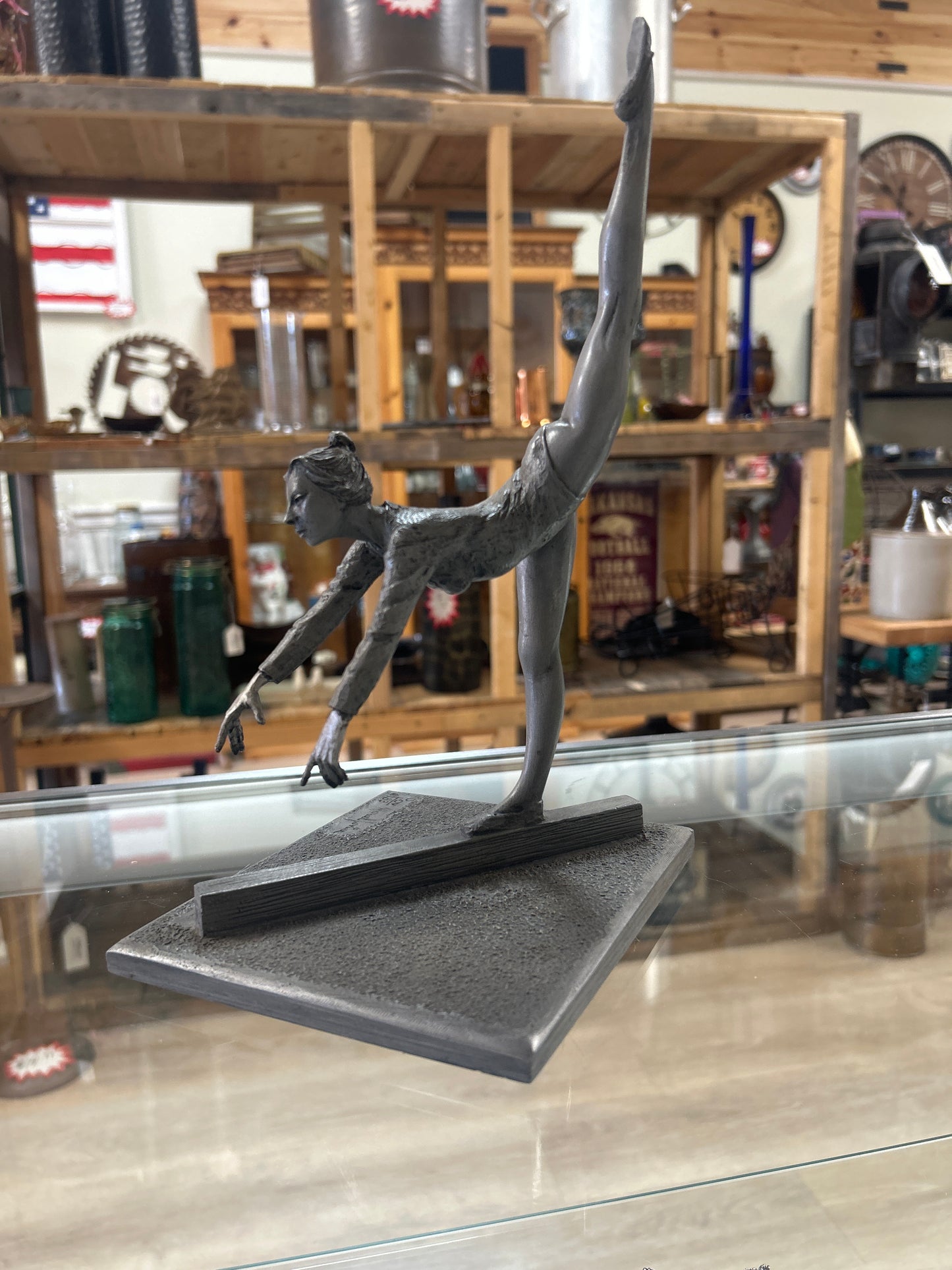 Marcel Jovine 1983 Summer Olympics Beam Gymnast Sculpture Barrett Coler