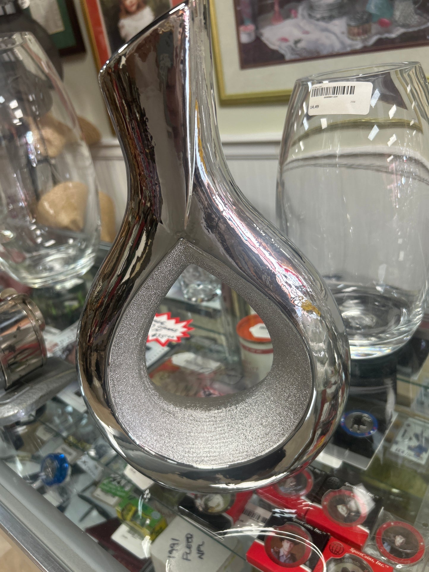Chrome Colored Vase