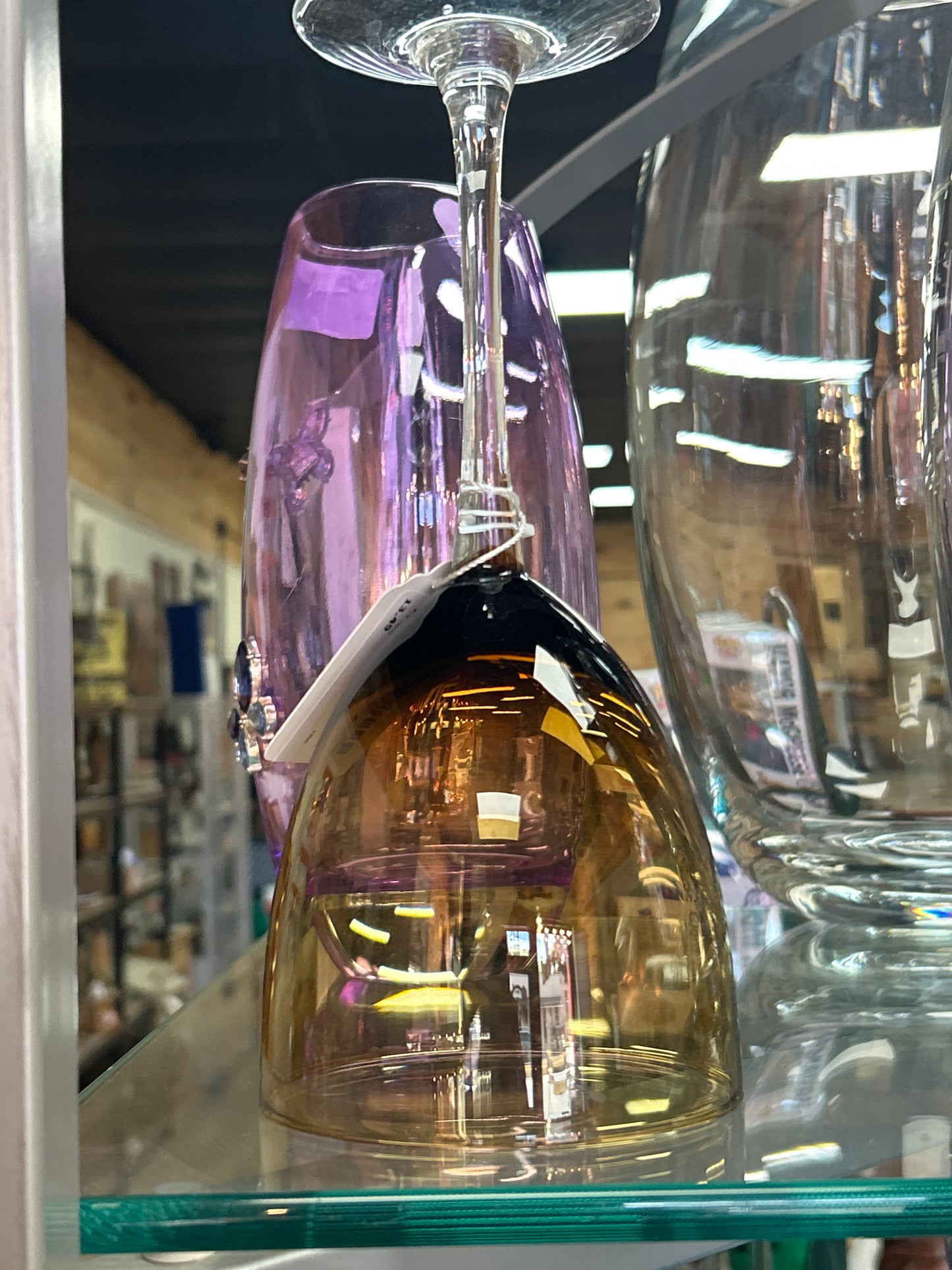 Vintage Oneida wine glass