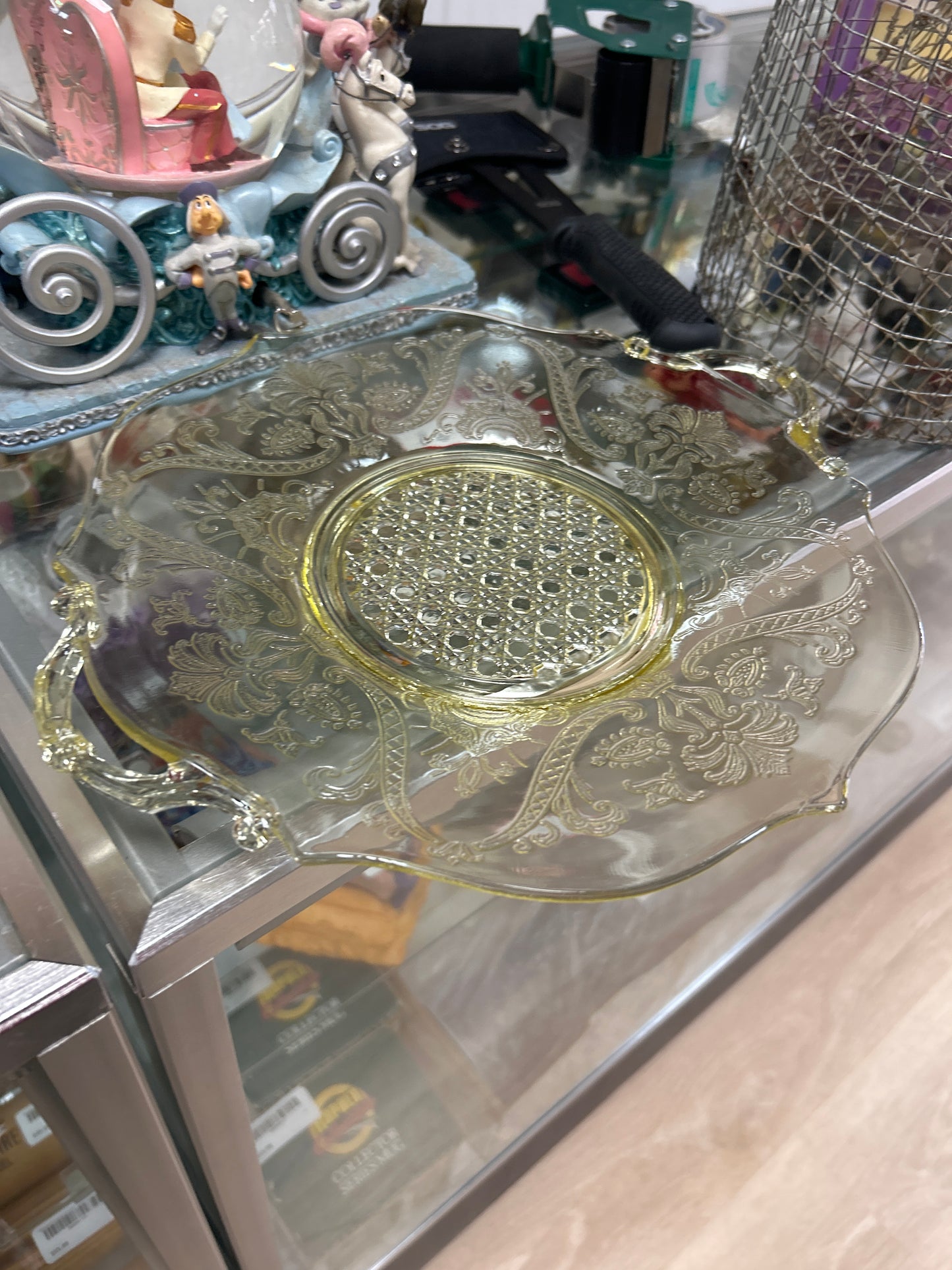1930’s Lancaster Yellow Plate or Platter