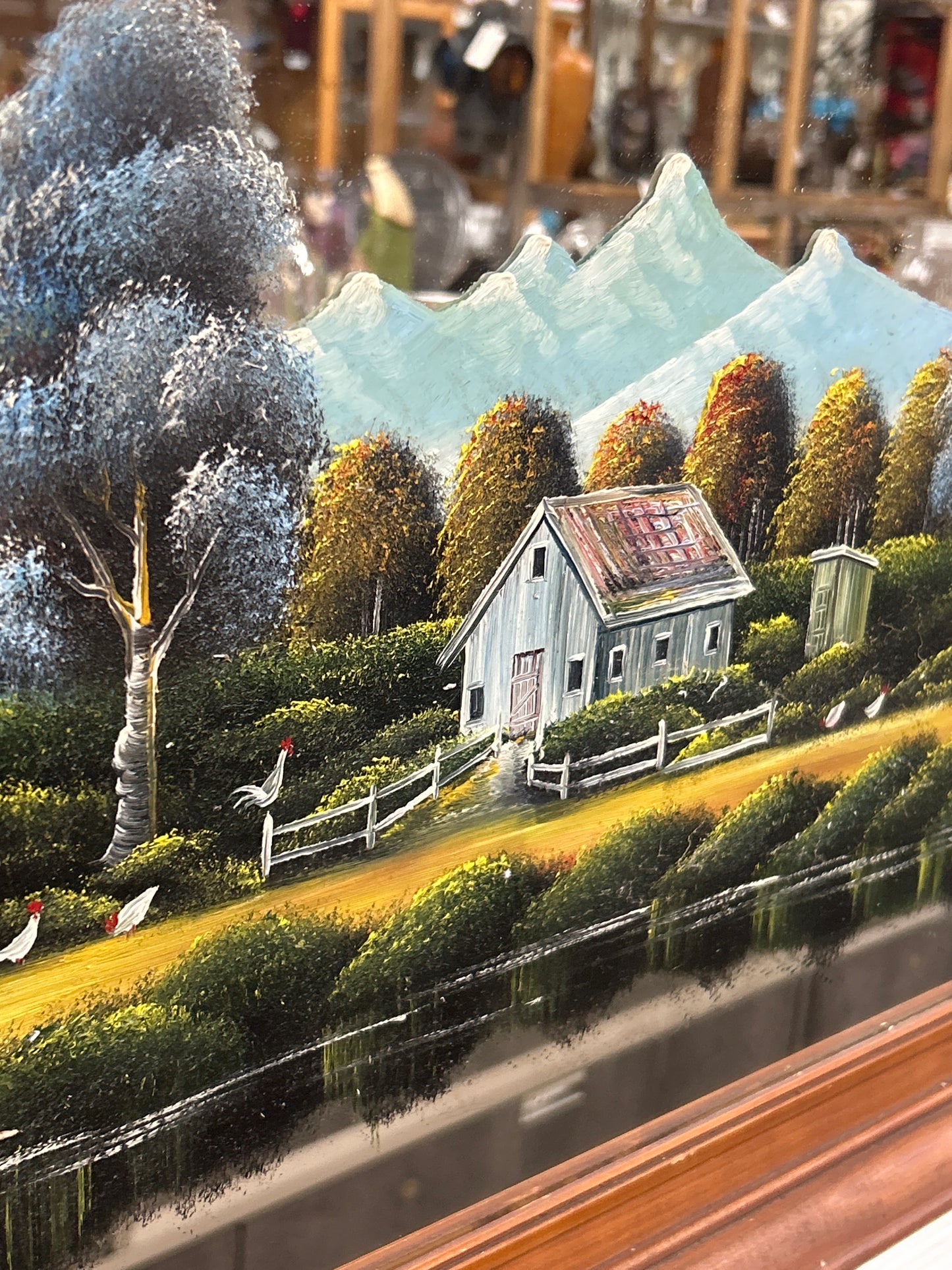 R Clemons Painting on Mirror (home )