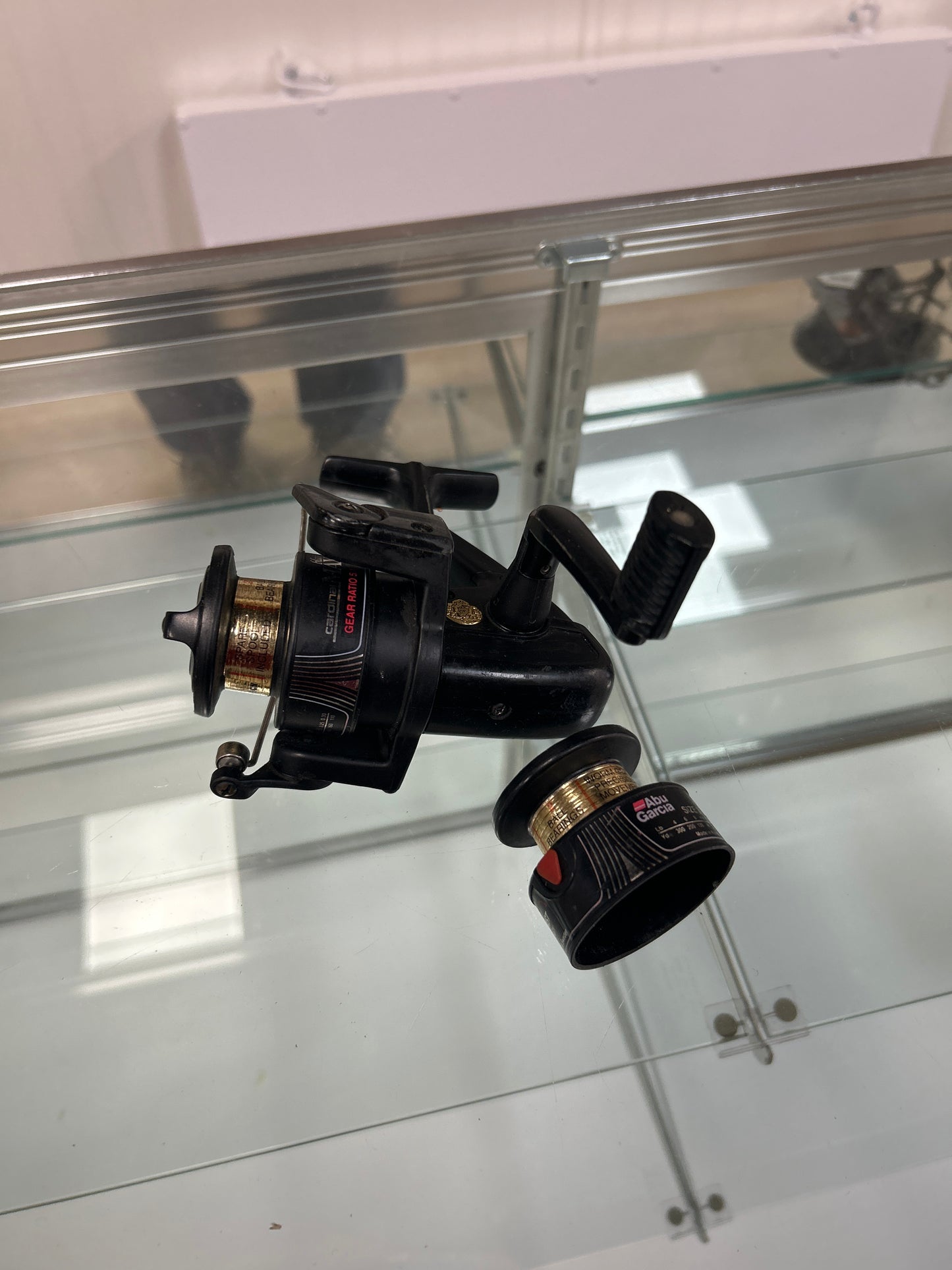 Abu Garcia Cardinal Black Max (size 3 used) w/ 2nd Spool Spinning Reel