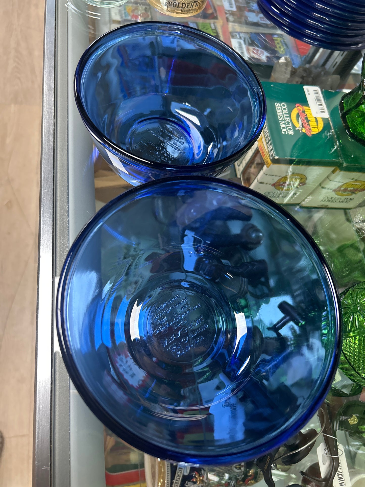 Anchor Hocking Ovenware Cobalt Blue Mixing Bowl. 1qt and 1.5qt (set)