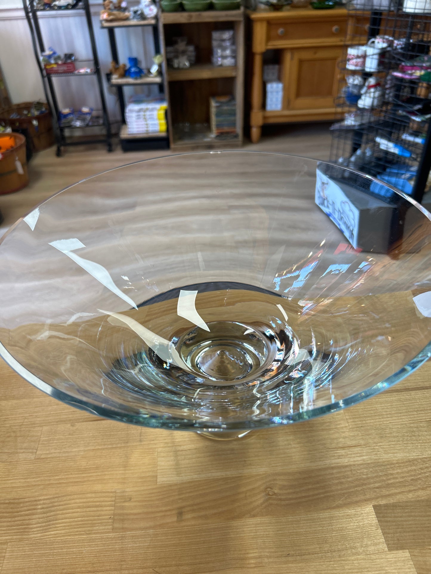 XL Badash Crystal Monaco Pedestal Bowl (preowned has nick in rim)