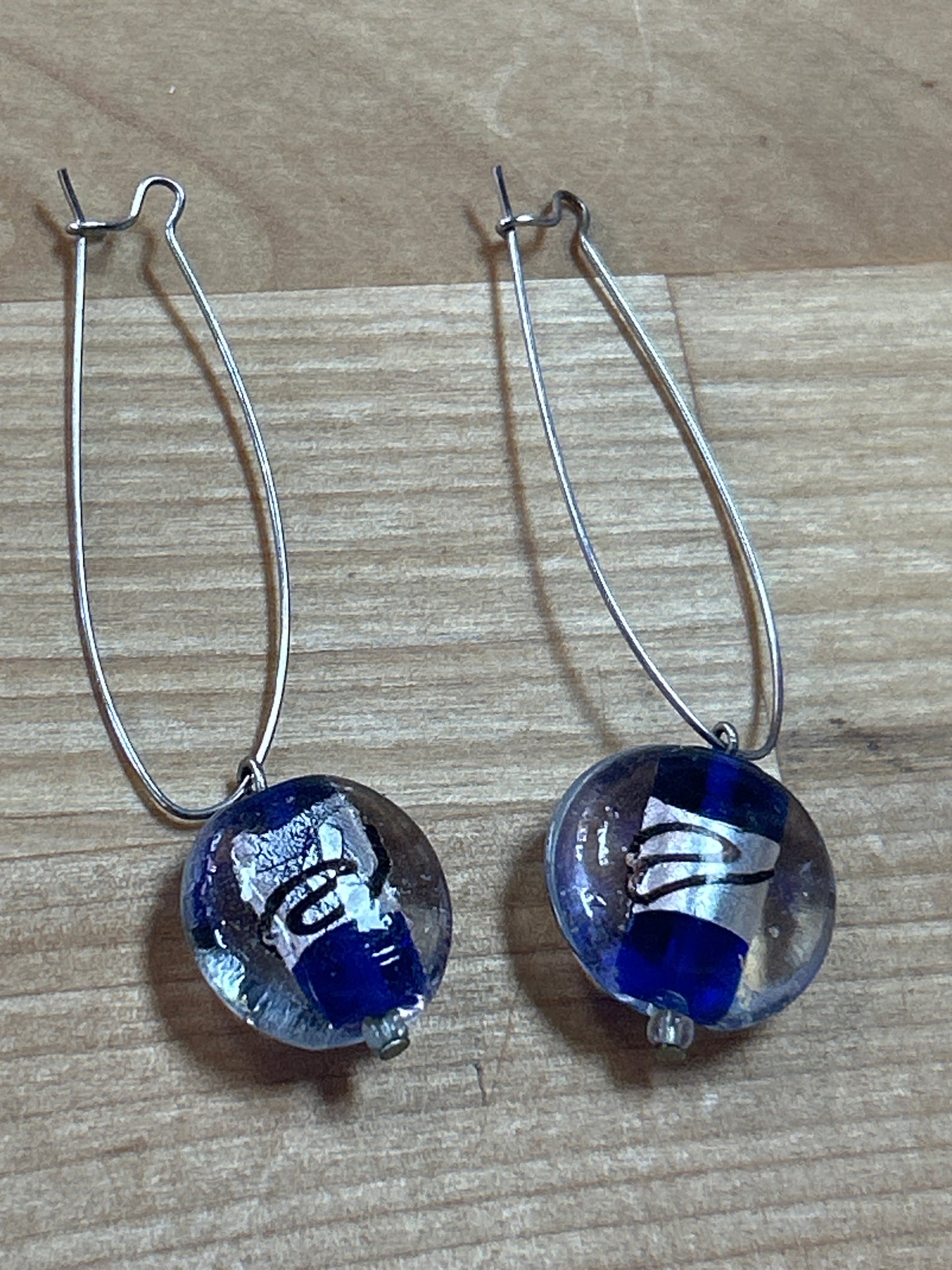 Blue glass Earrings