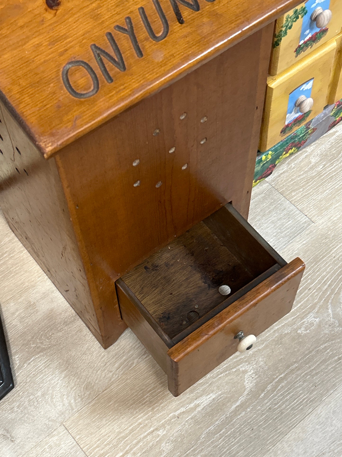 Vintage Taters and Onyuns Bin