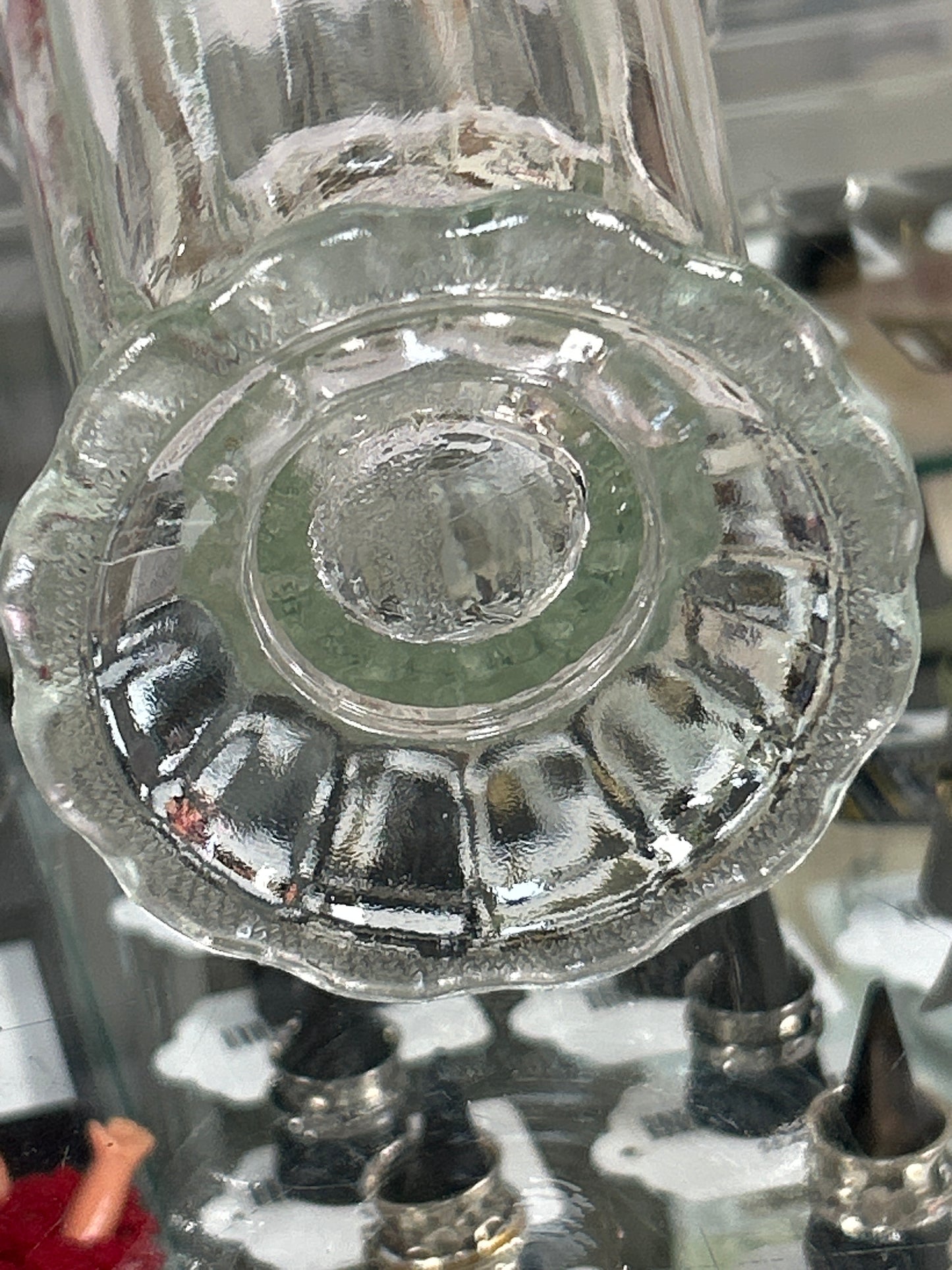 Vintage 8” Vase (slight green tint)