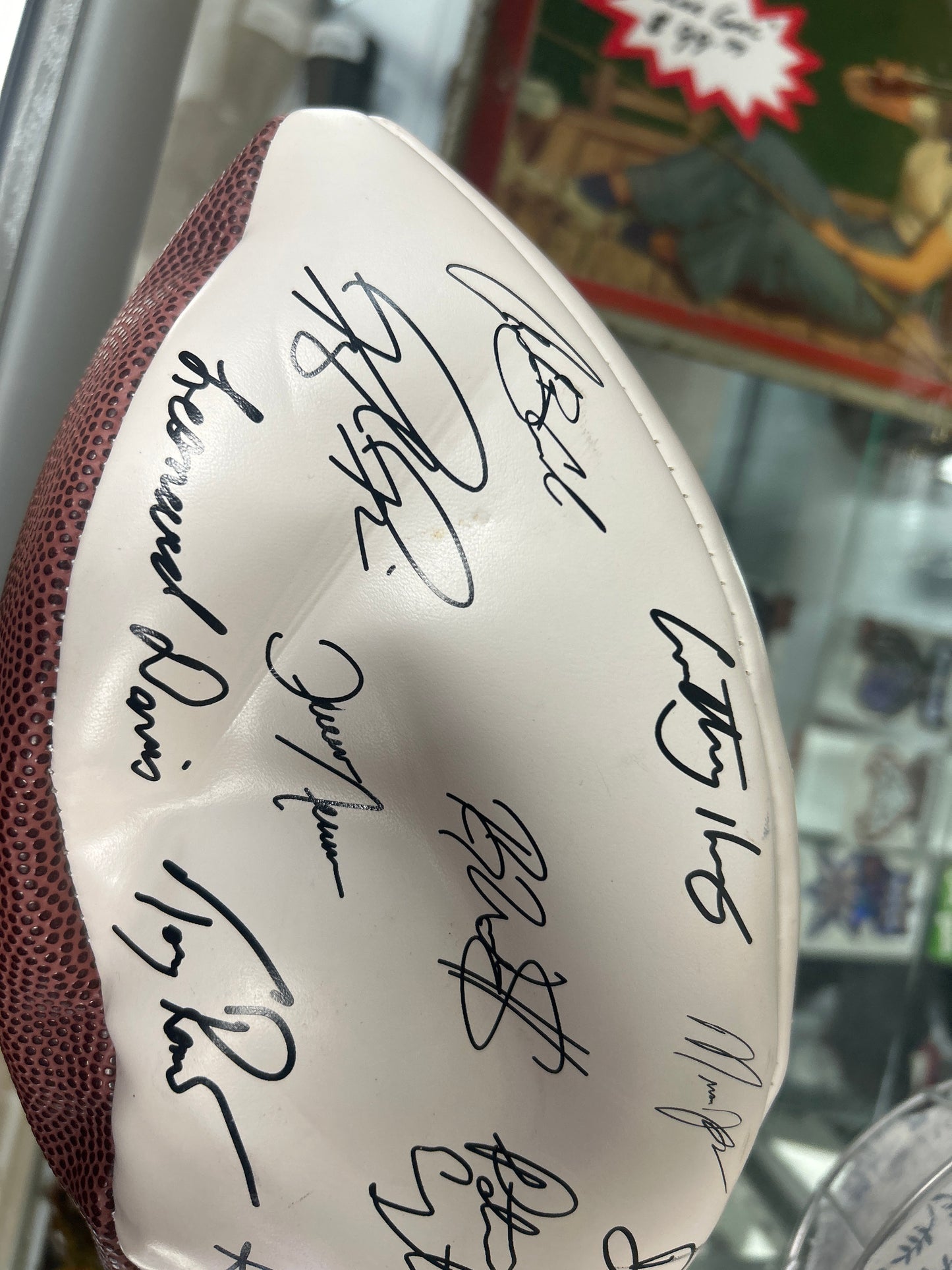 Dallas Cowboy Signed Football 20 signatures (no docs)