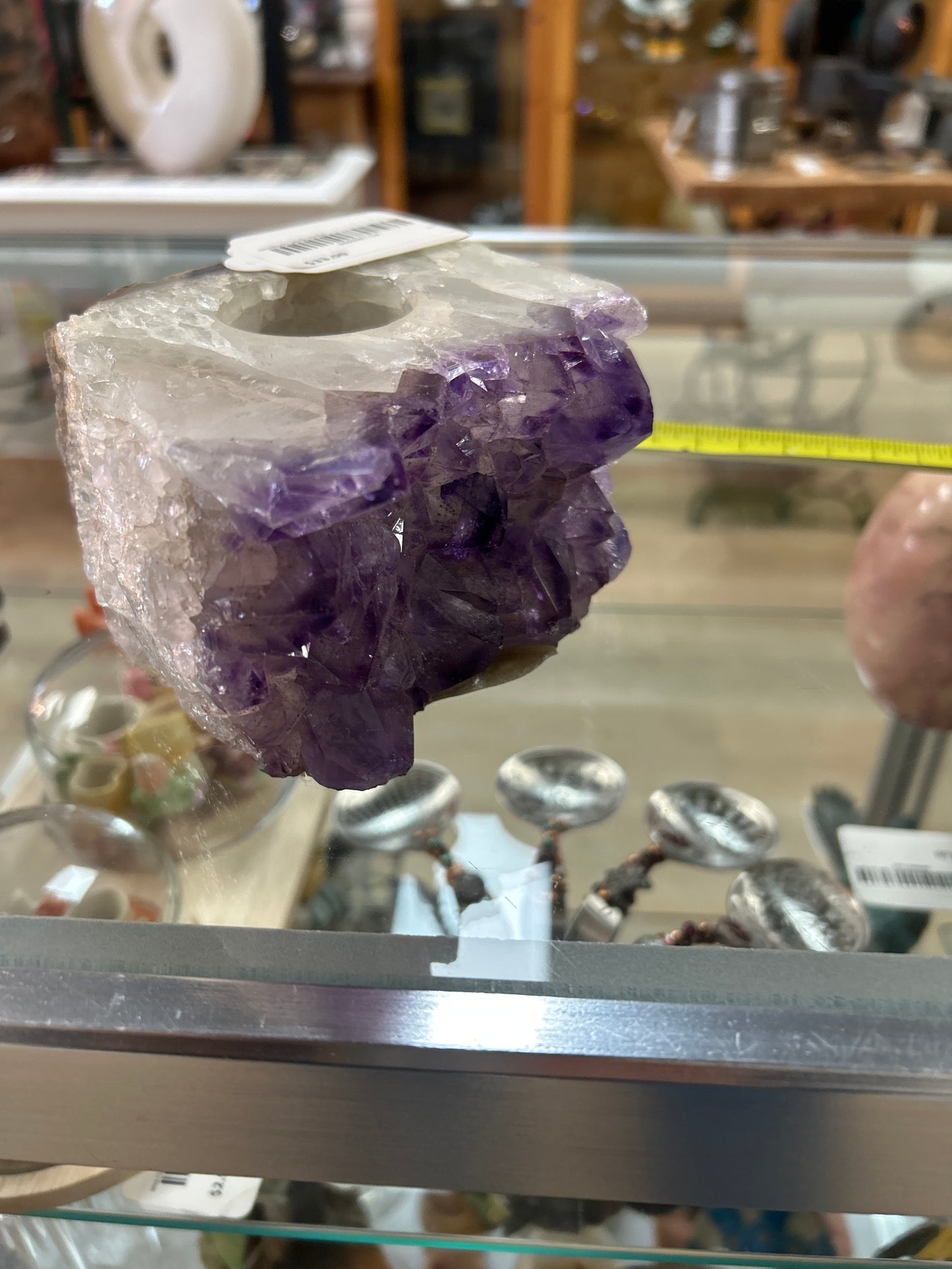 Amethyst Candle Holder