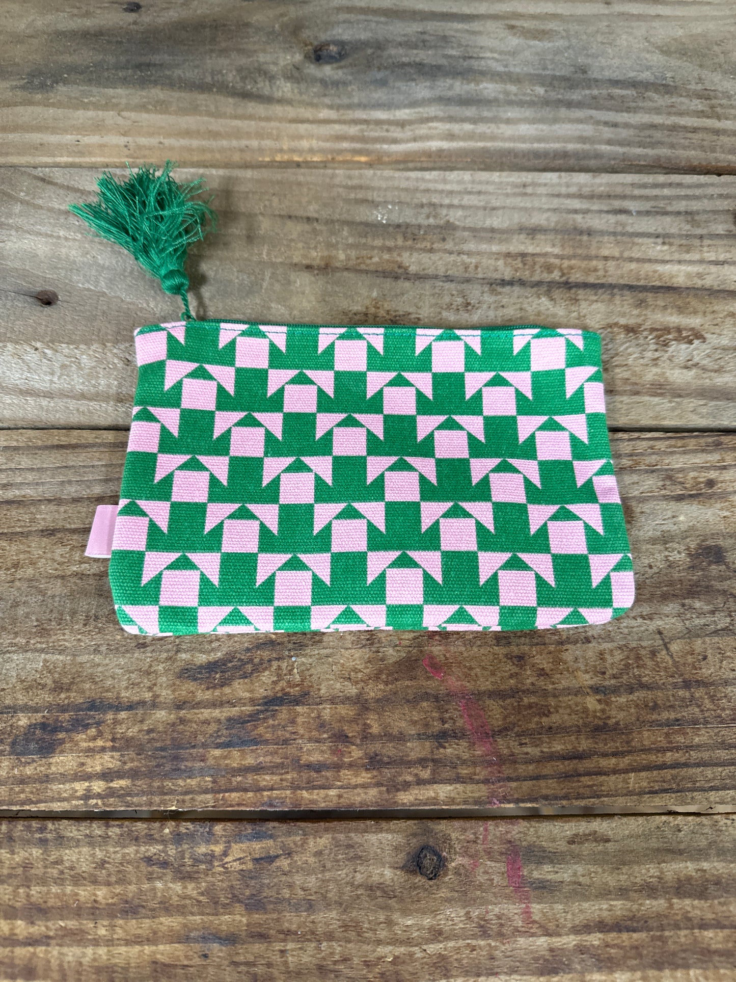 Ipsy Makeup Bag Only Pink and Green Shapes