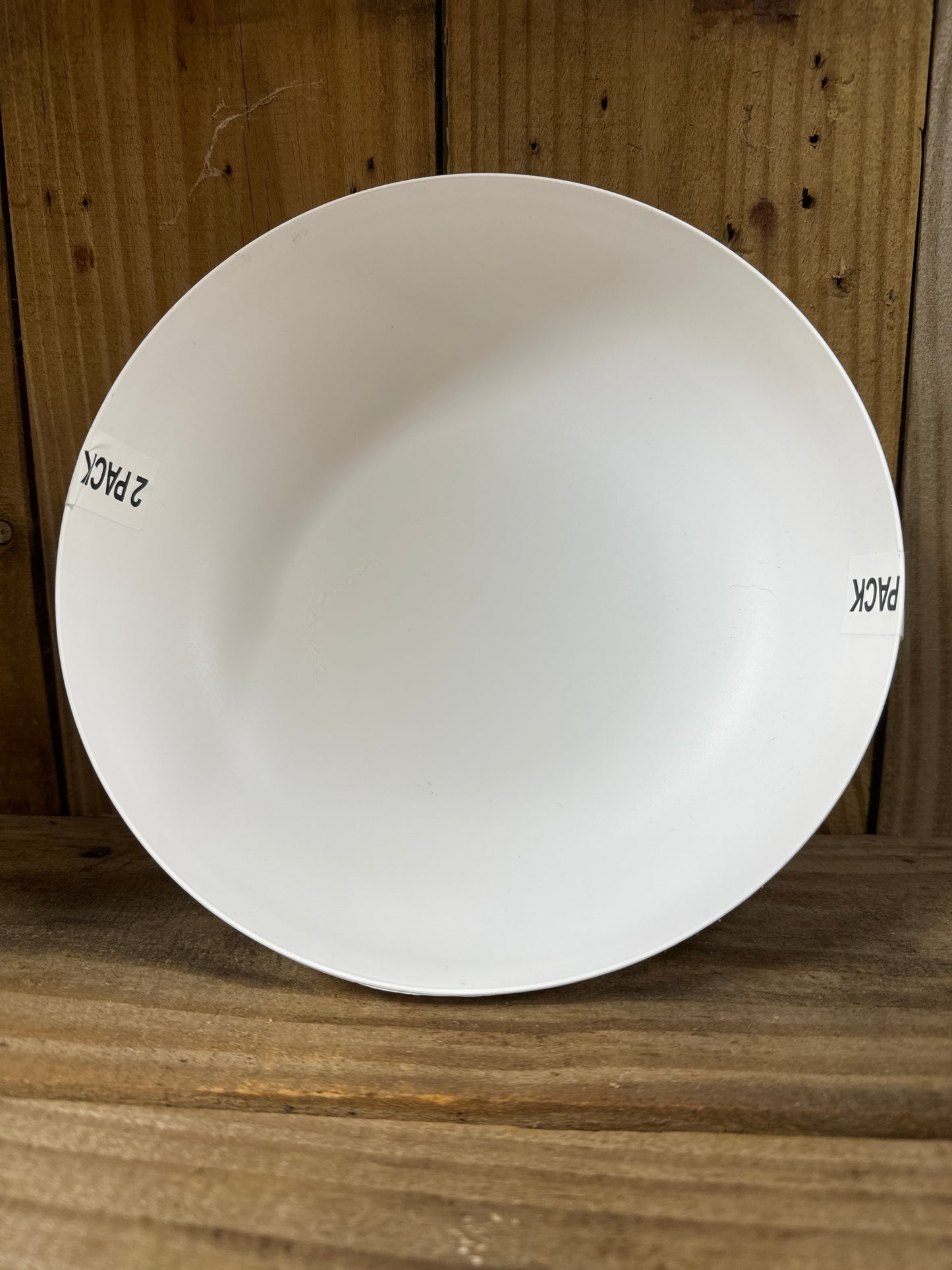 2 Pack White Pasta Bowl Freezer Microwave Safe Top Rack Dishwasher Safe Plastic 8”