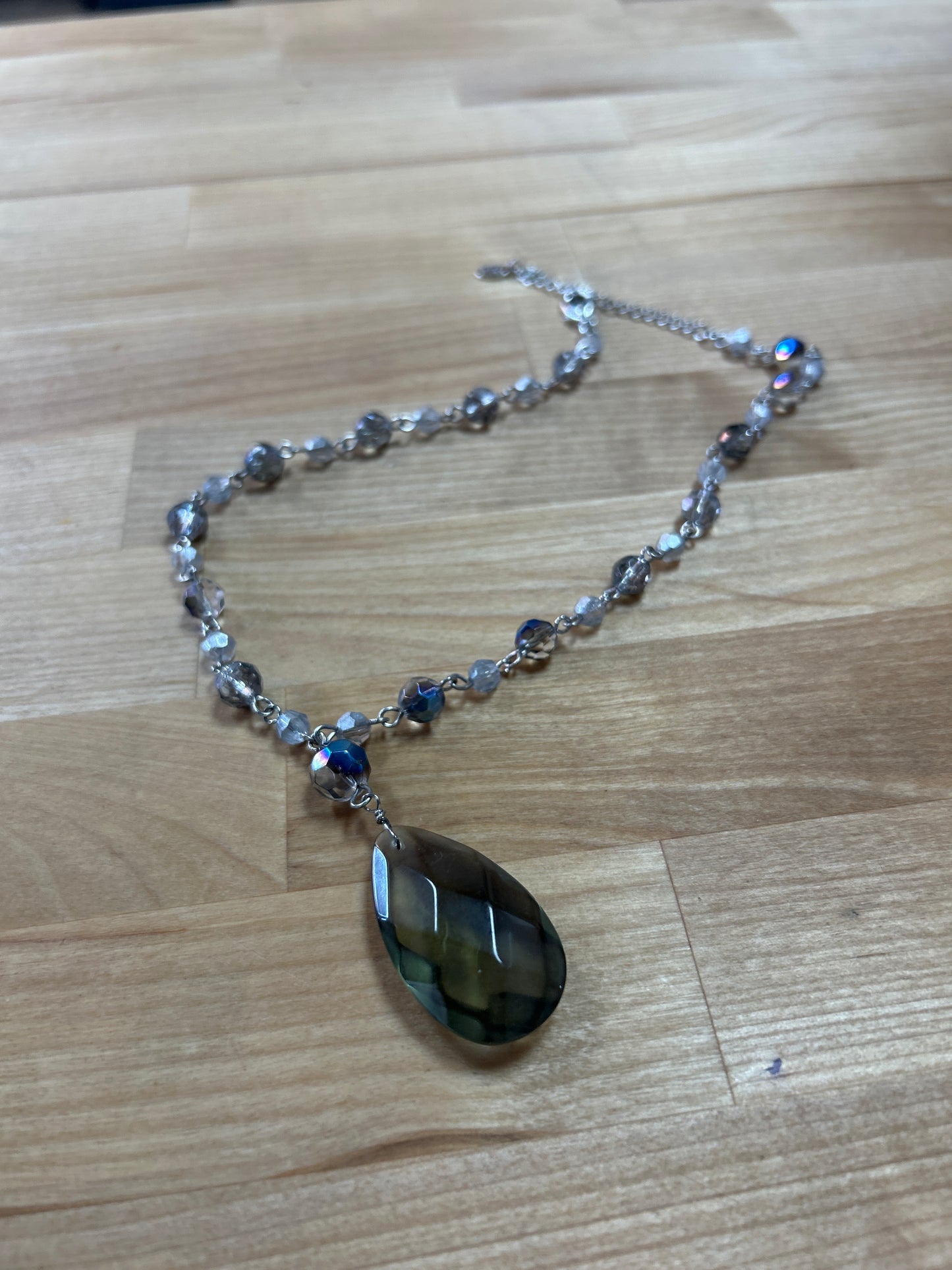Cookie Lee Necklace Crystals And Pendant pre-owned