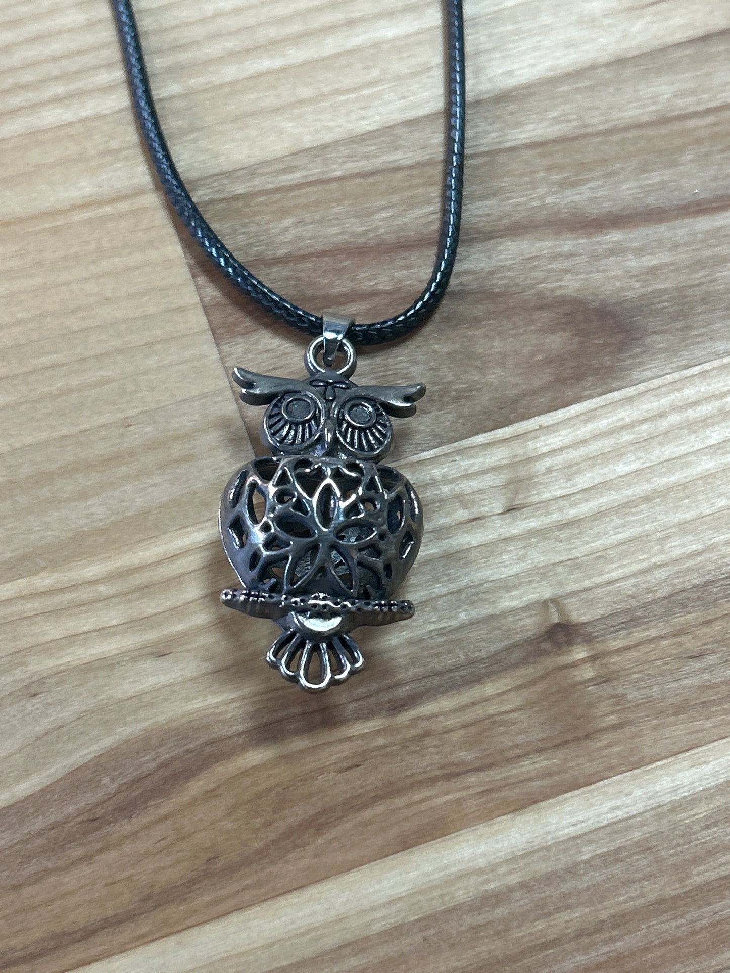 Owl Necklace (opens)