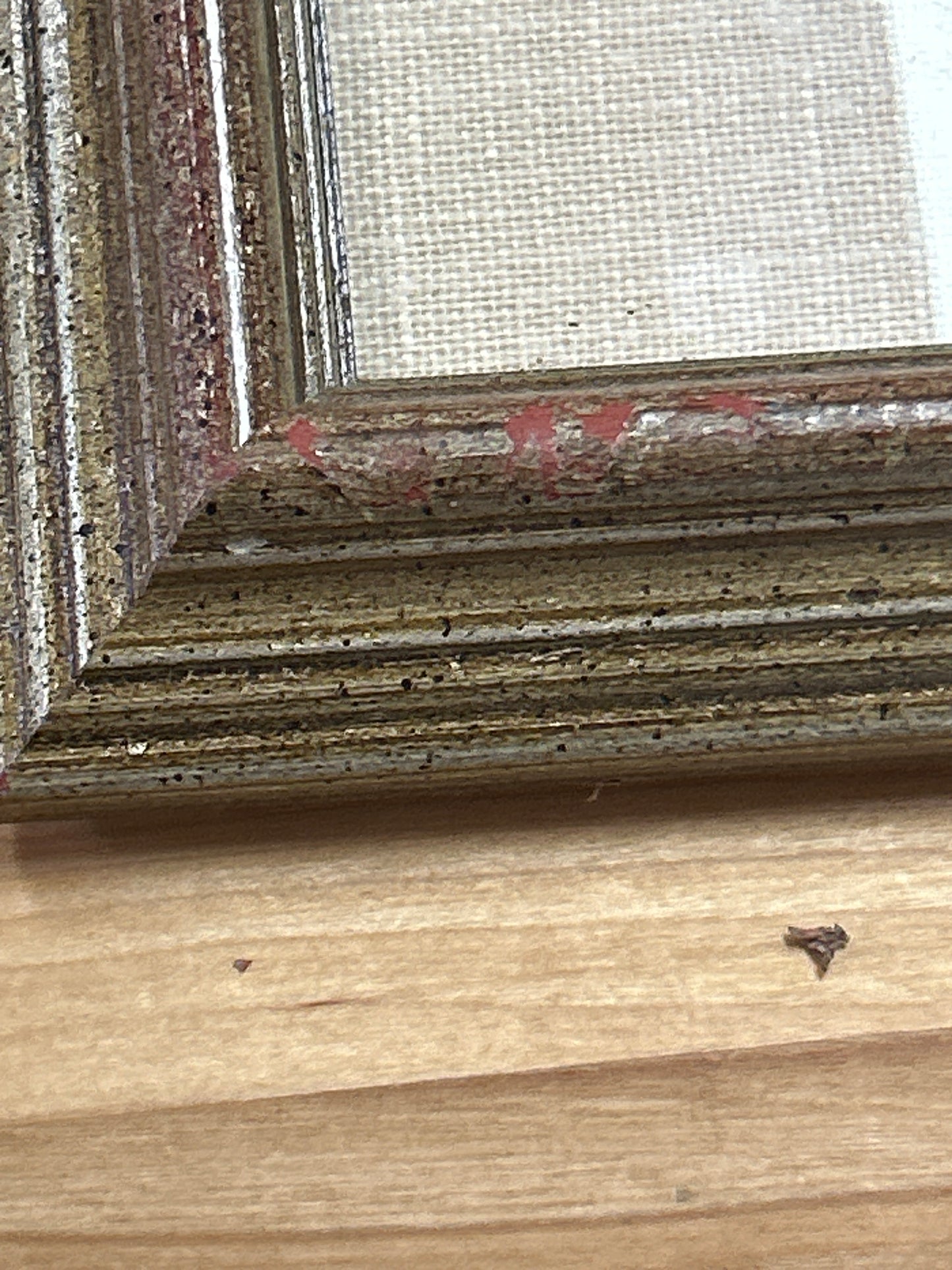 Vintage Needle Point. Double Matted Professionally Framed