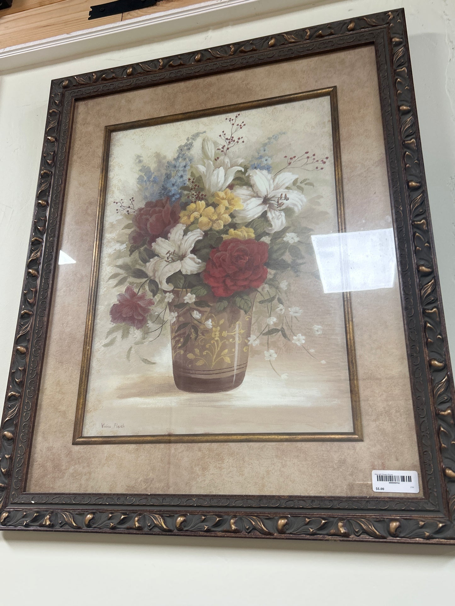 Vase with Flowers Picture 24x32