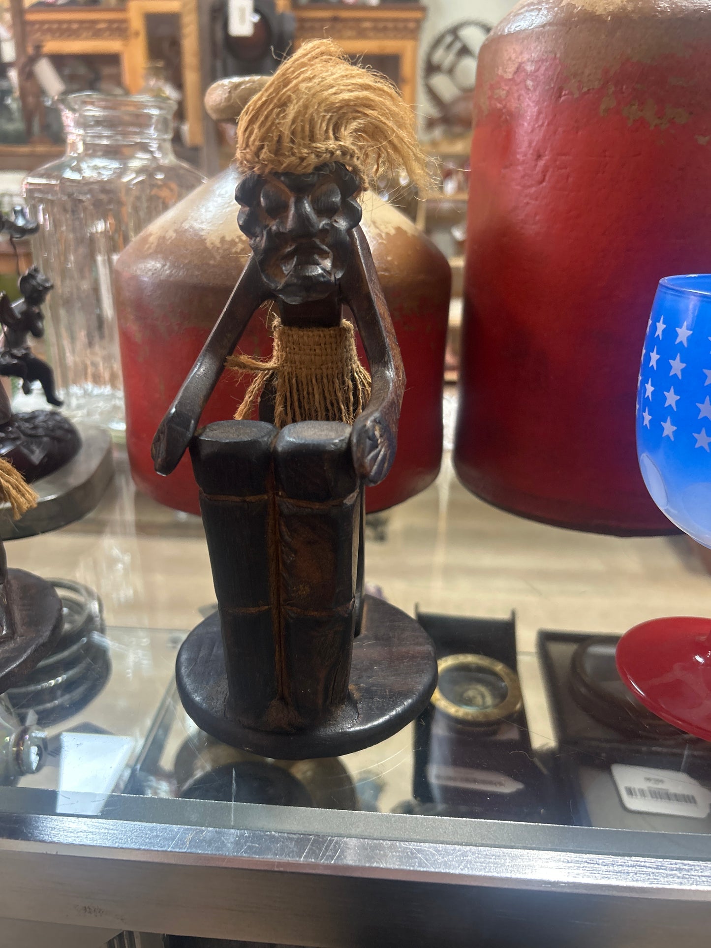 Wooden Man with 2 Large Sticks
