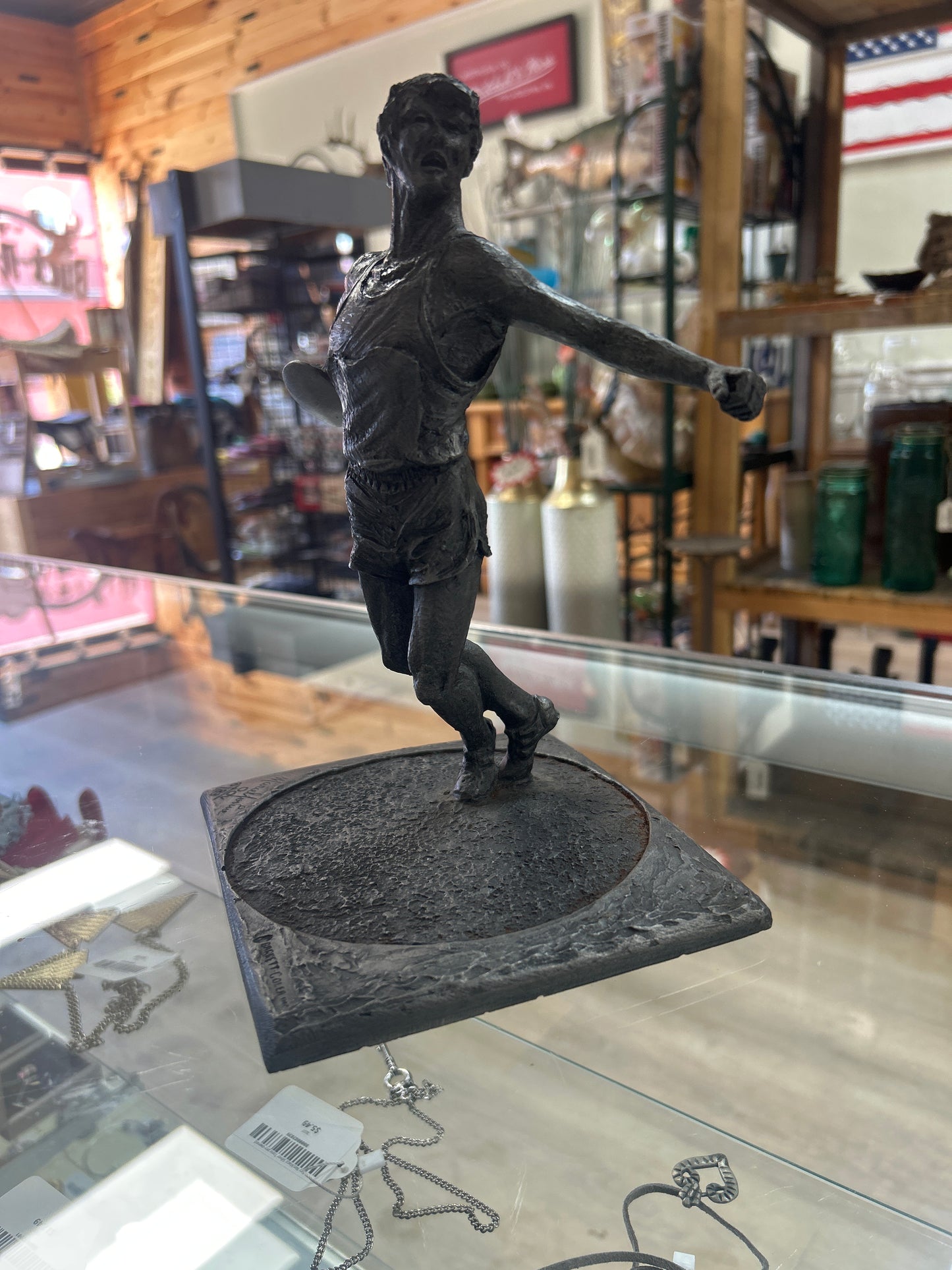 Vintage Marcel Jovine 1983 Barrett Colea 84 L.A. Olympic Discus Thrower statue