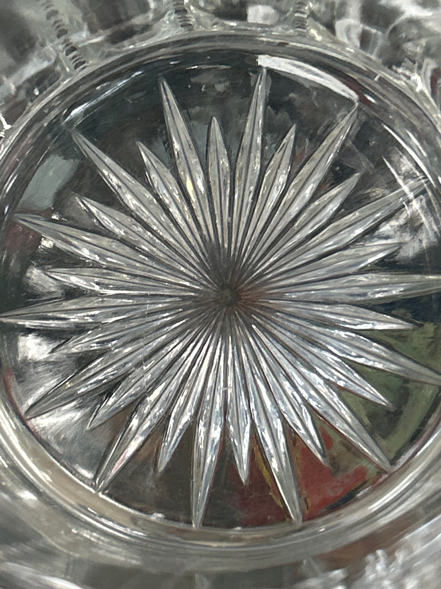 EAPG pressed glass pitcher