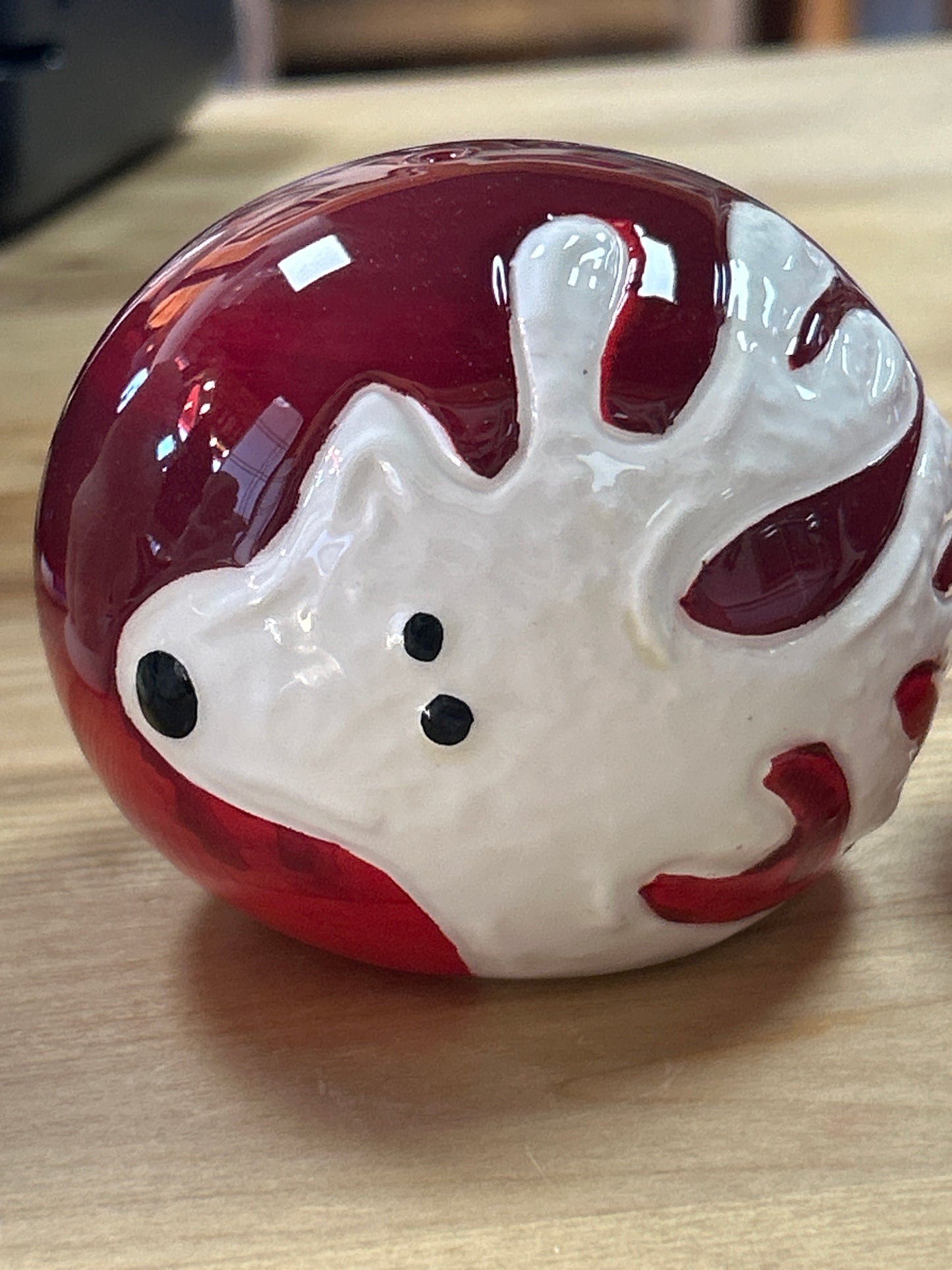 Round vintage deer salt and pepper shakers