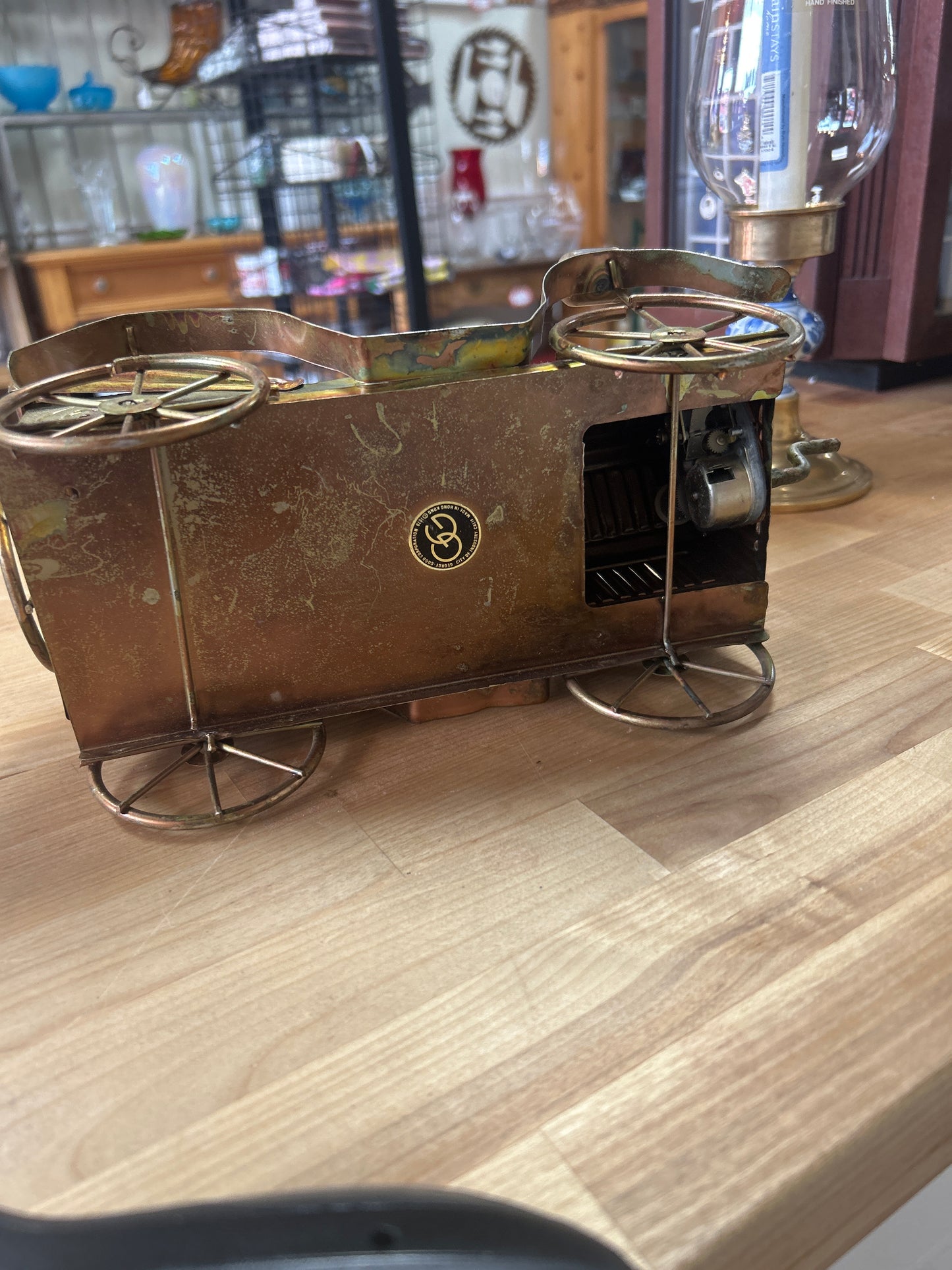 Car music box in rough condition