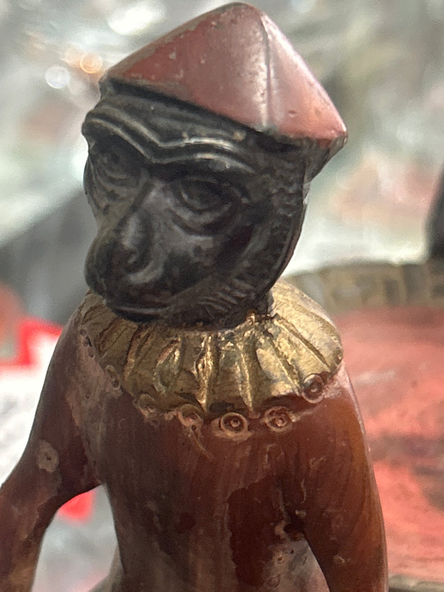 Vintage Maitland Smith Bronze Pair of Monkeys Carrying a Dish