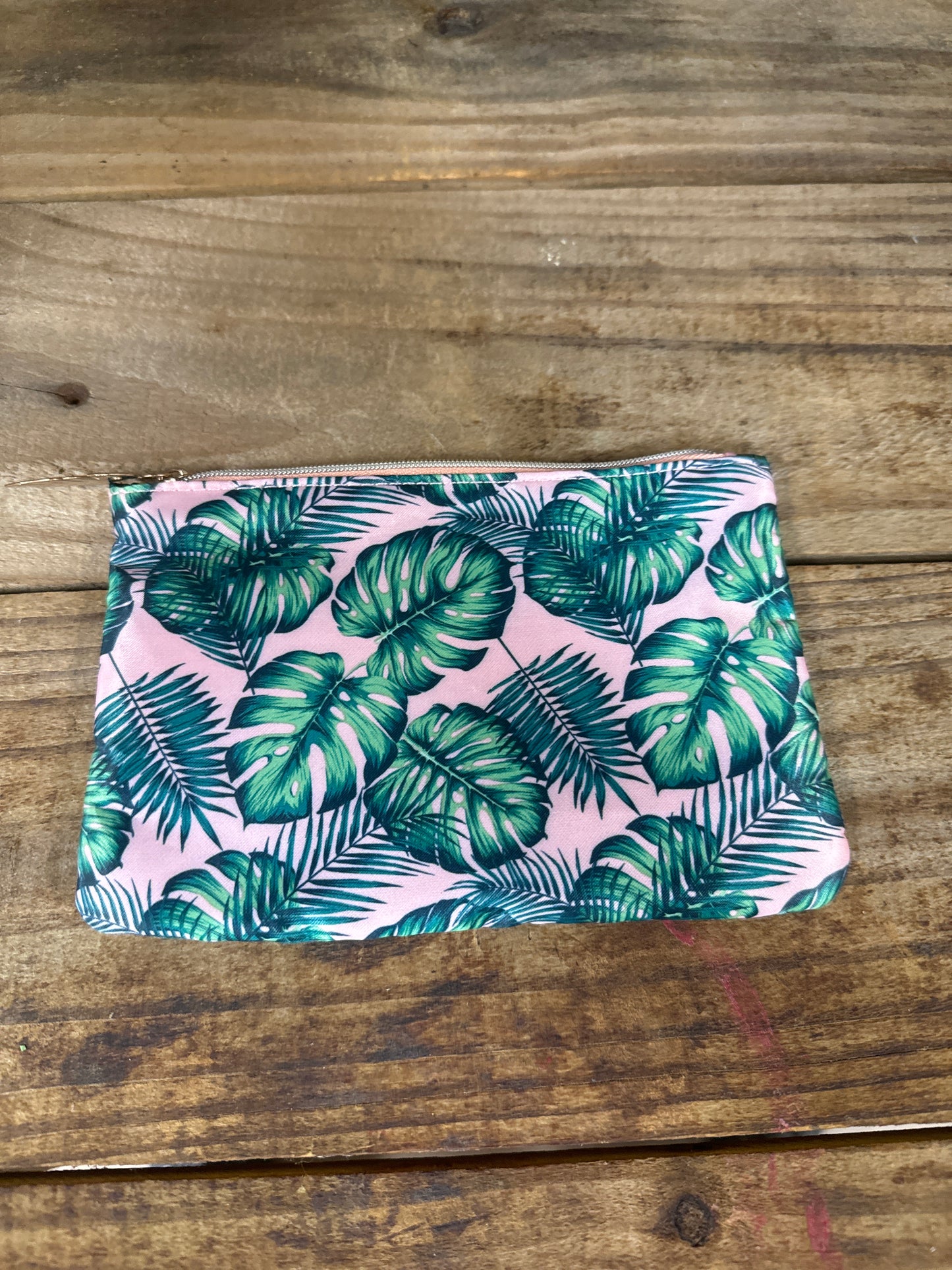 Ipsy Makeup Bag Only Pink Leafs