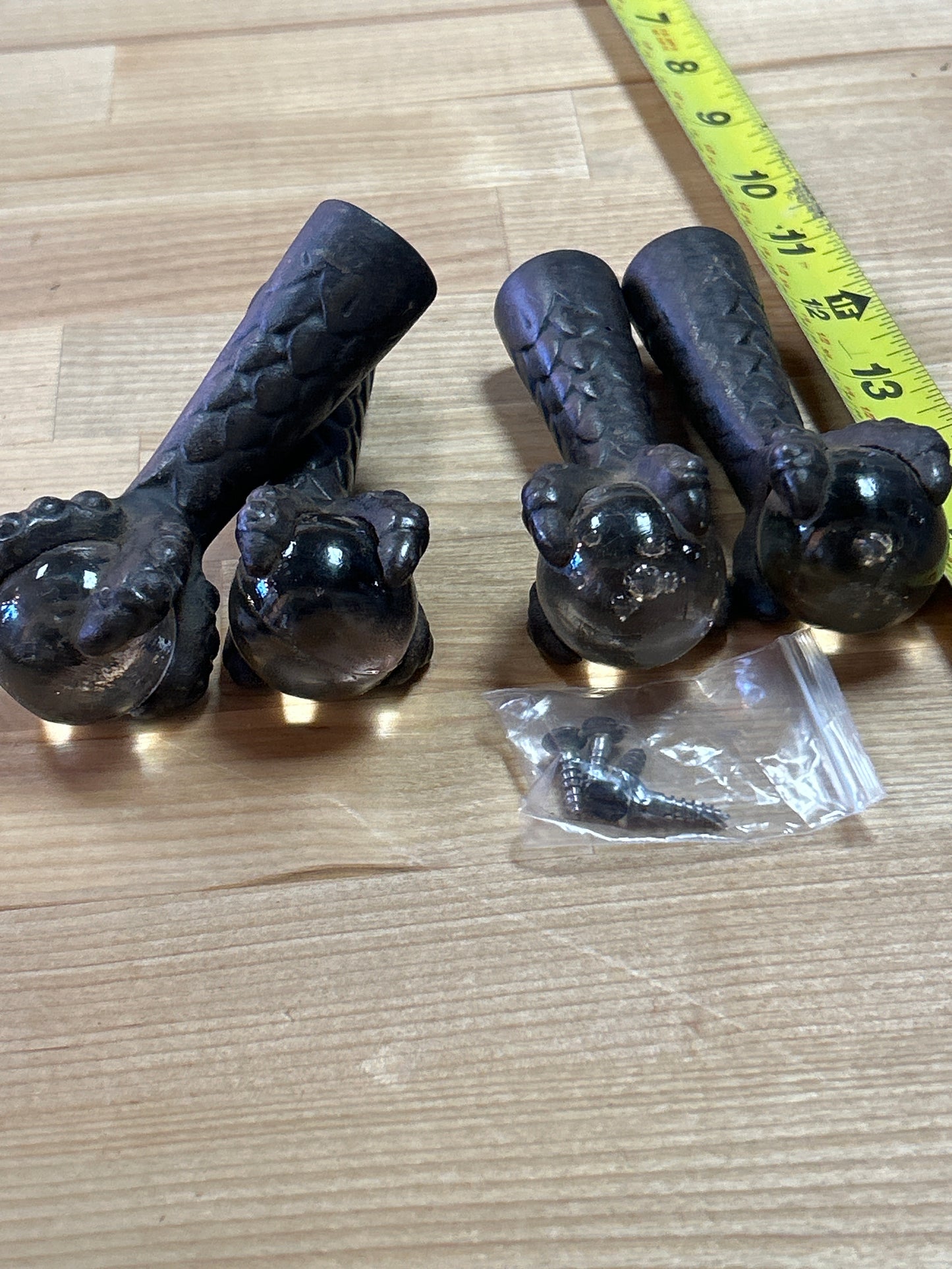 Cast Iron Vintage Claw Feet For Furniture (set of 4)