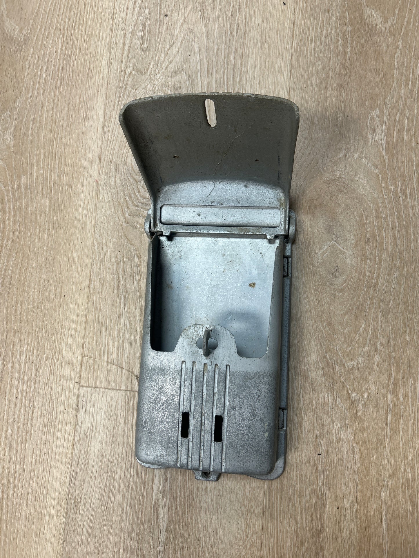 Vintage Slotted Aluminum Wall Mailbox